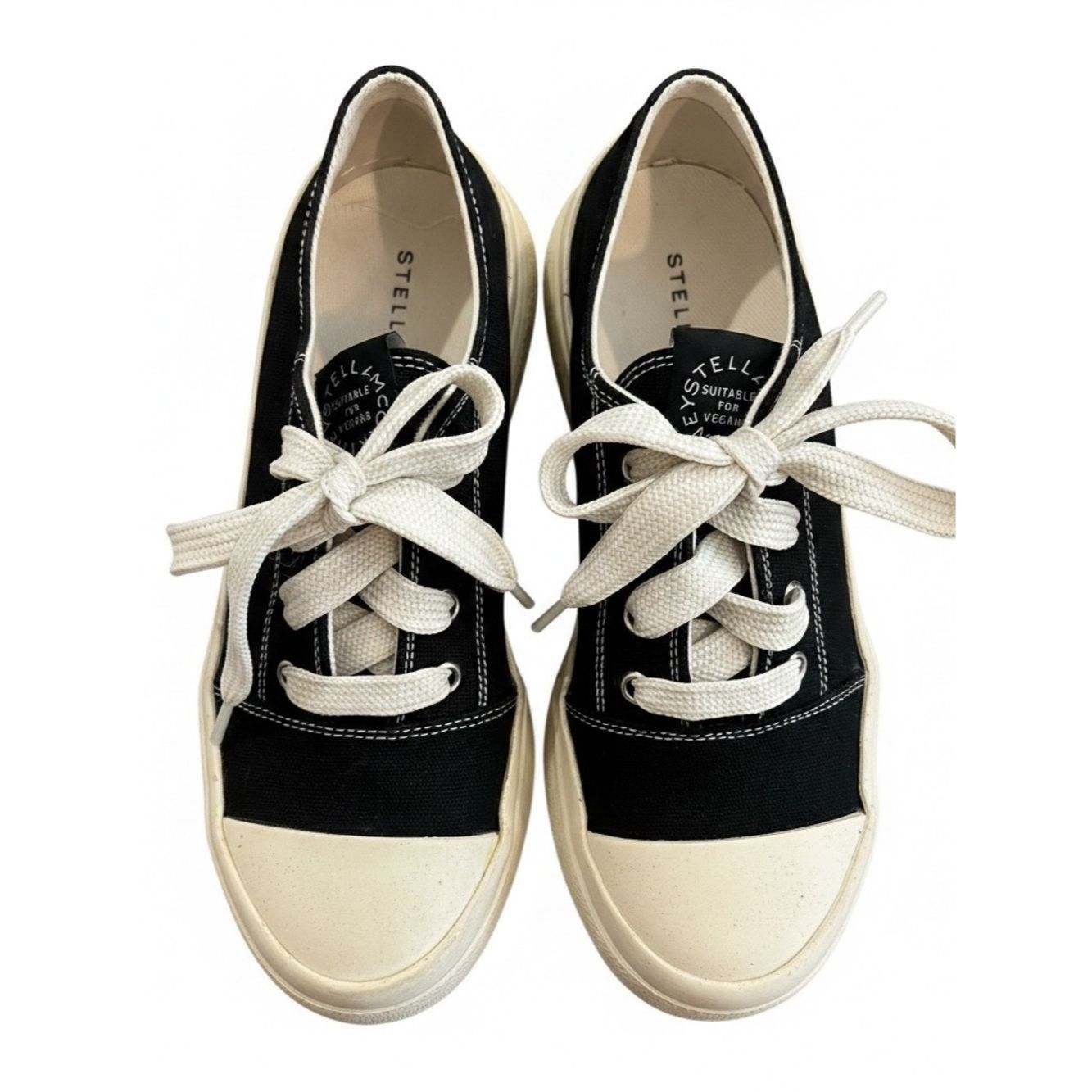 Stella McCartney Stella McCartney Loop Platform Sneakers EU 37 Black White V Size US 7 / IT 37 - 5 Thumbnail