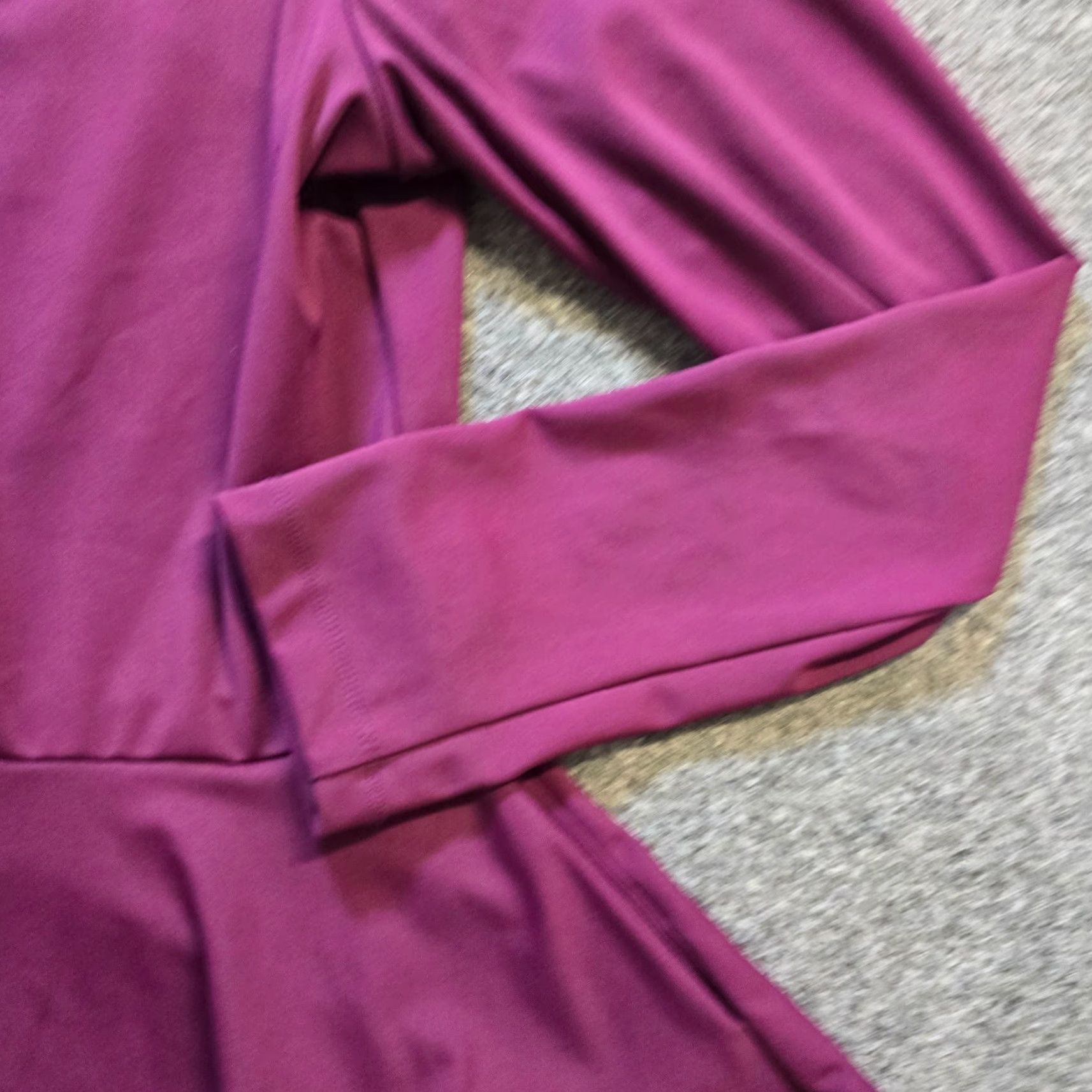 Vintage Betabrand Top Womens L Purple Peplum Stretch Performance Career Modest Blouse Knit Long Sleeve Round Neck Casual Shirt Women Regular Size L / US 10 / IT 46 - 3 Thumbnail