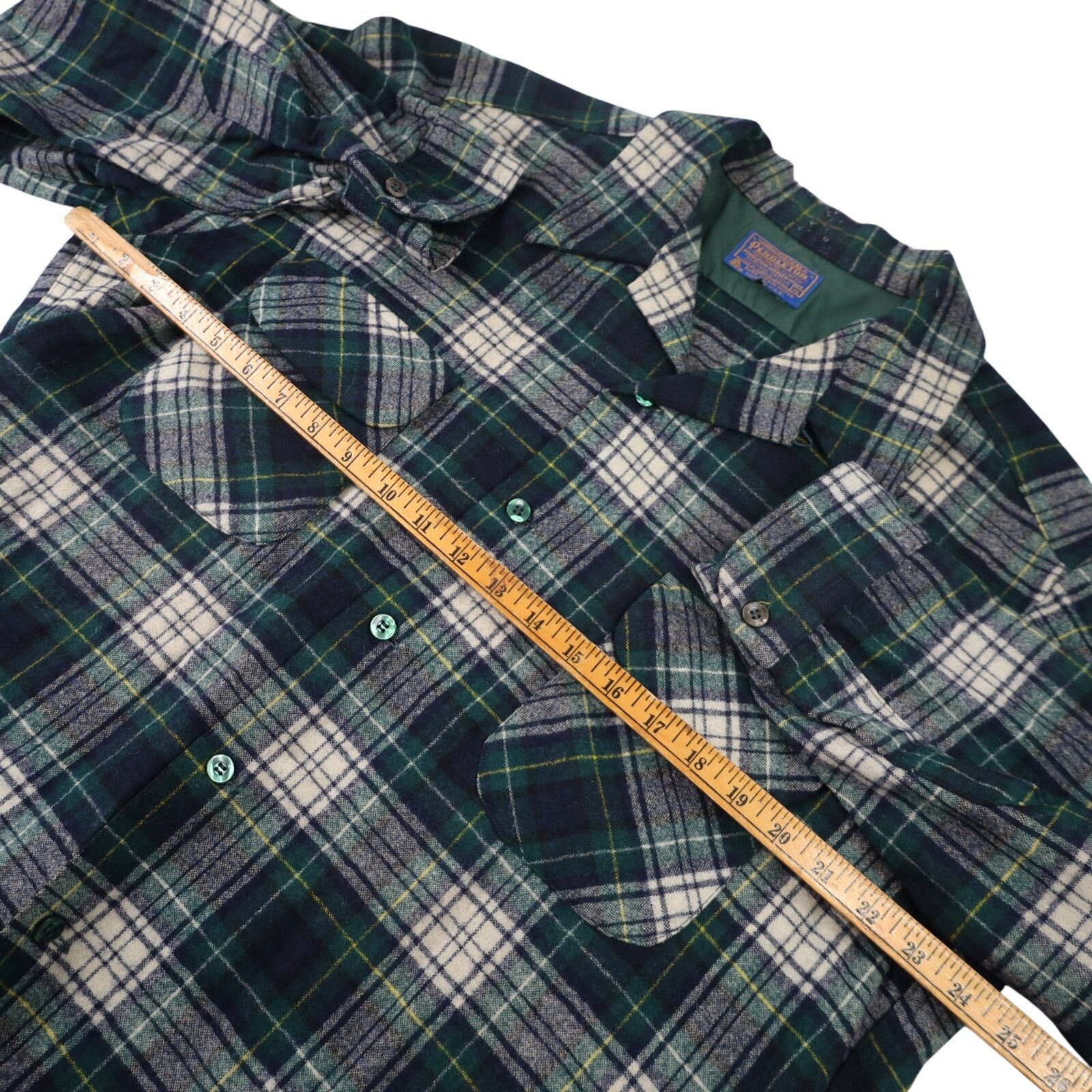 Pendleton × Vintage Vintage Pendleton Loop Collar Wool Flannel Plaid Shirt Size US XL / EU 56 / 4 - 8 Thumbnail