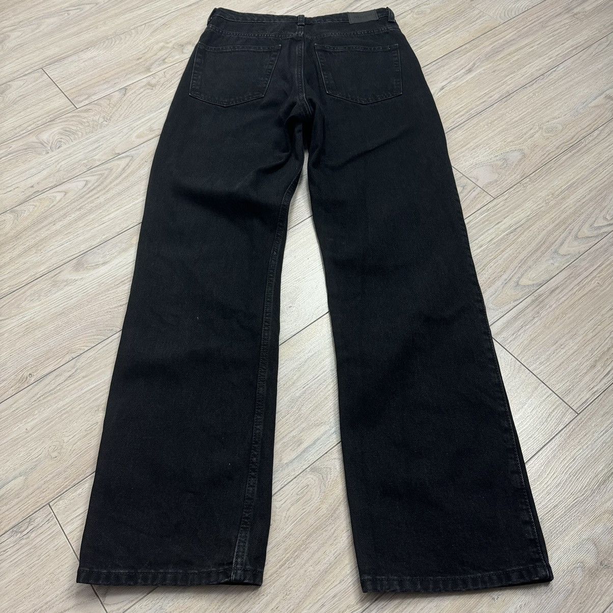 Other Rare Weekday Rowe Extra High Straight Black Denim Jeans Size US 30 / EU 46 - 2 Thumbnail