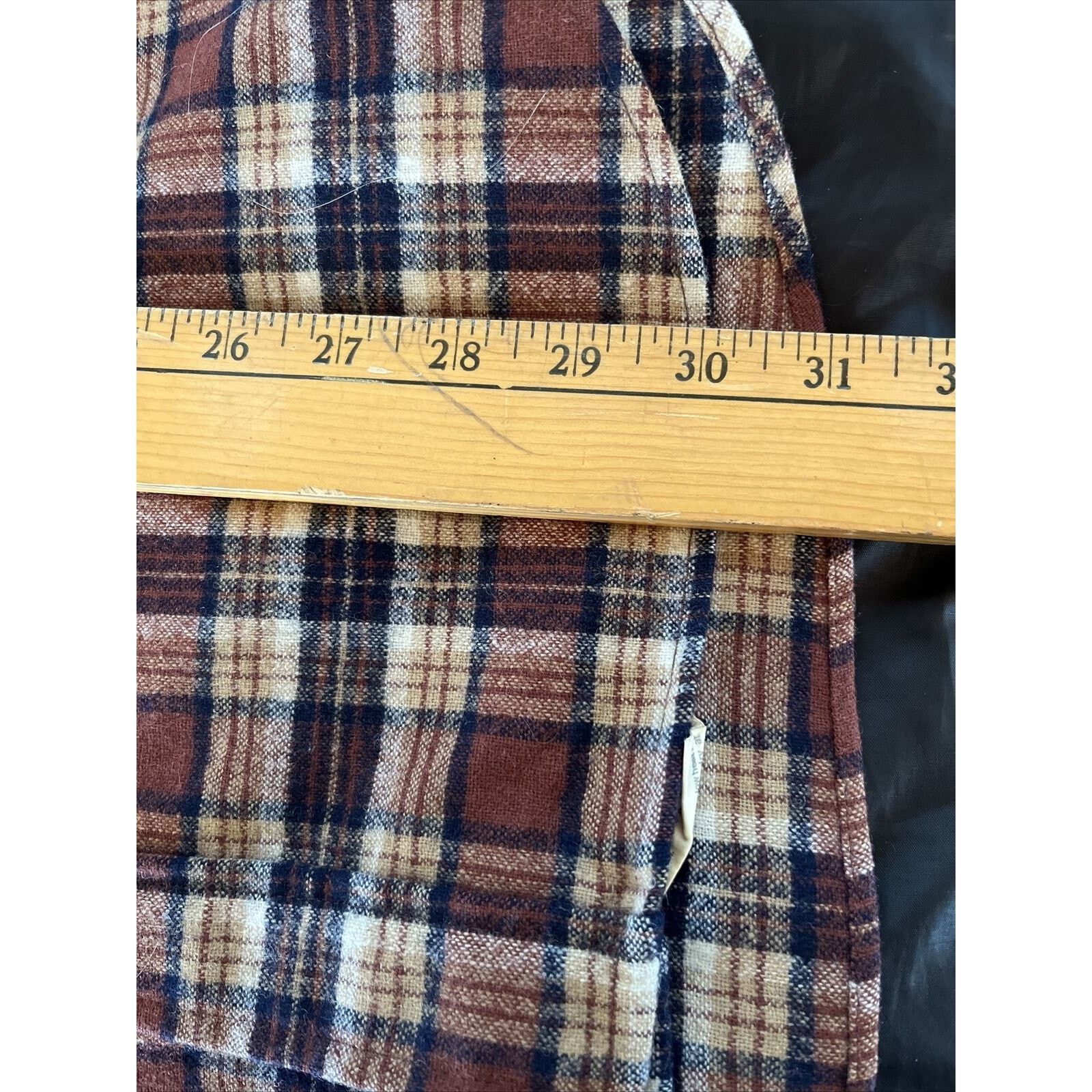 Pendleton Pendleton Mens M Brown Plaid LS Button Up Wool flannel Shirt Size US M / EU 48-50 / 2 - 18 Thumbnail
