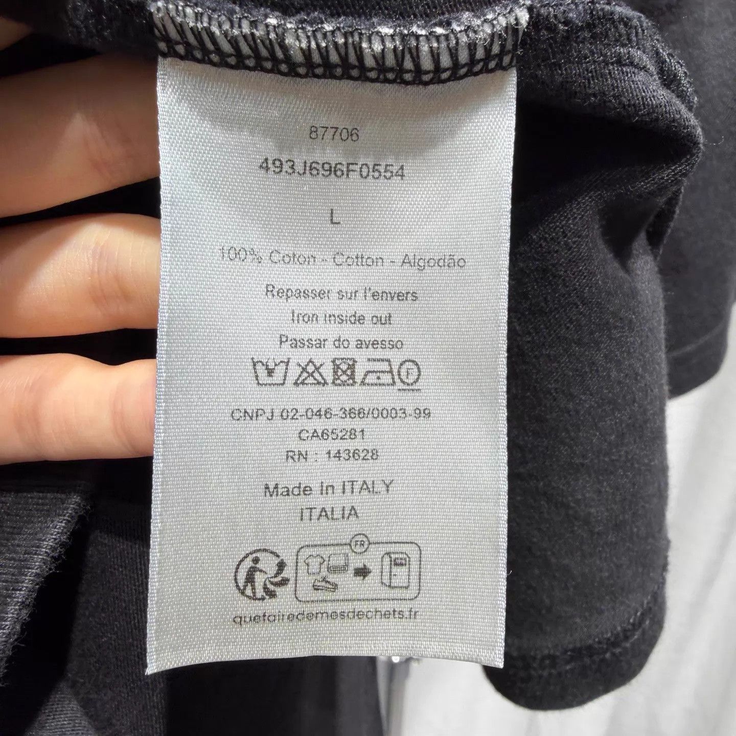 Dior DIOR 1947 SS24 Logo Print Black Tee L Size US L / EU 52-54 / 3 - 4 Thumbnail