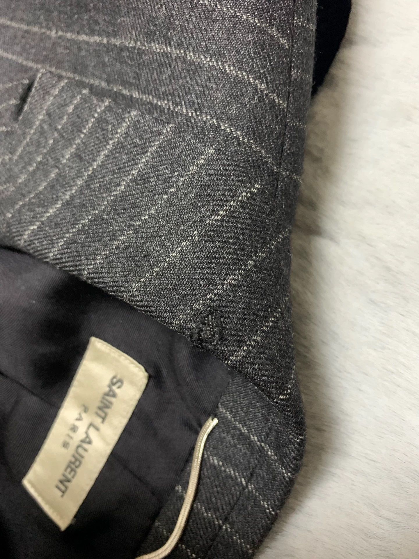 Saint Laurent Paris Saint Laurent SLP 13FW 3-btn stripe blazer 44 MINT Size 44R - 6 Thumbnail