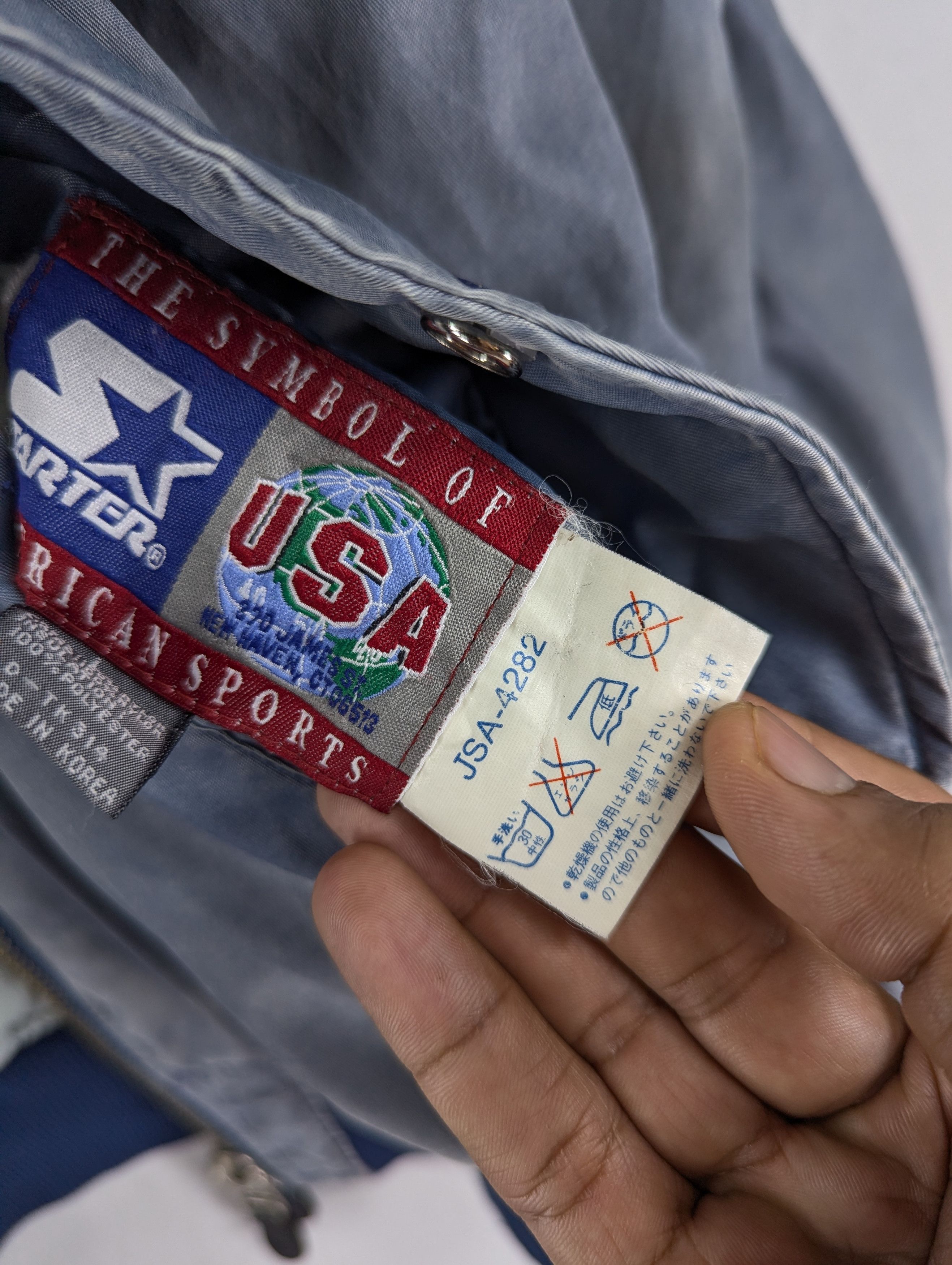 Starter Vintage 90s Starter USA American Sport Bomber Jacket Size US L / EU 52-54 / 3 - 15 Thumbnail