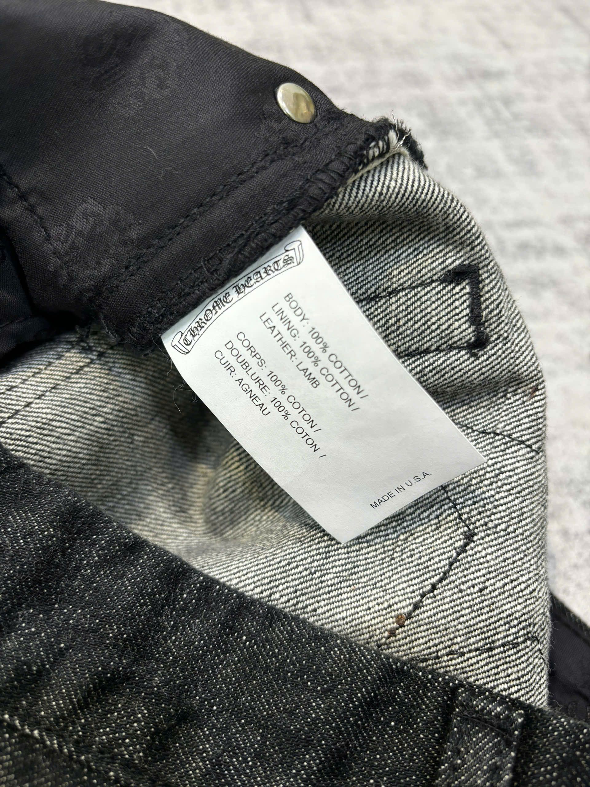 Chrome Hearts CHROME HEARTS Black Double Knee Star Patches Denim Size US 34 / EU 50 - 9 Thumbnail