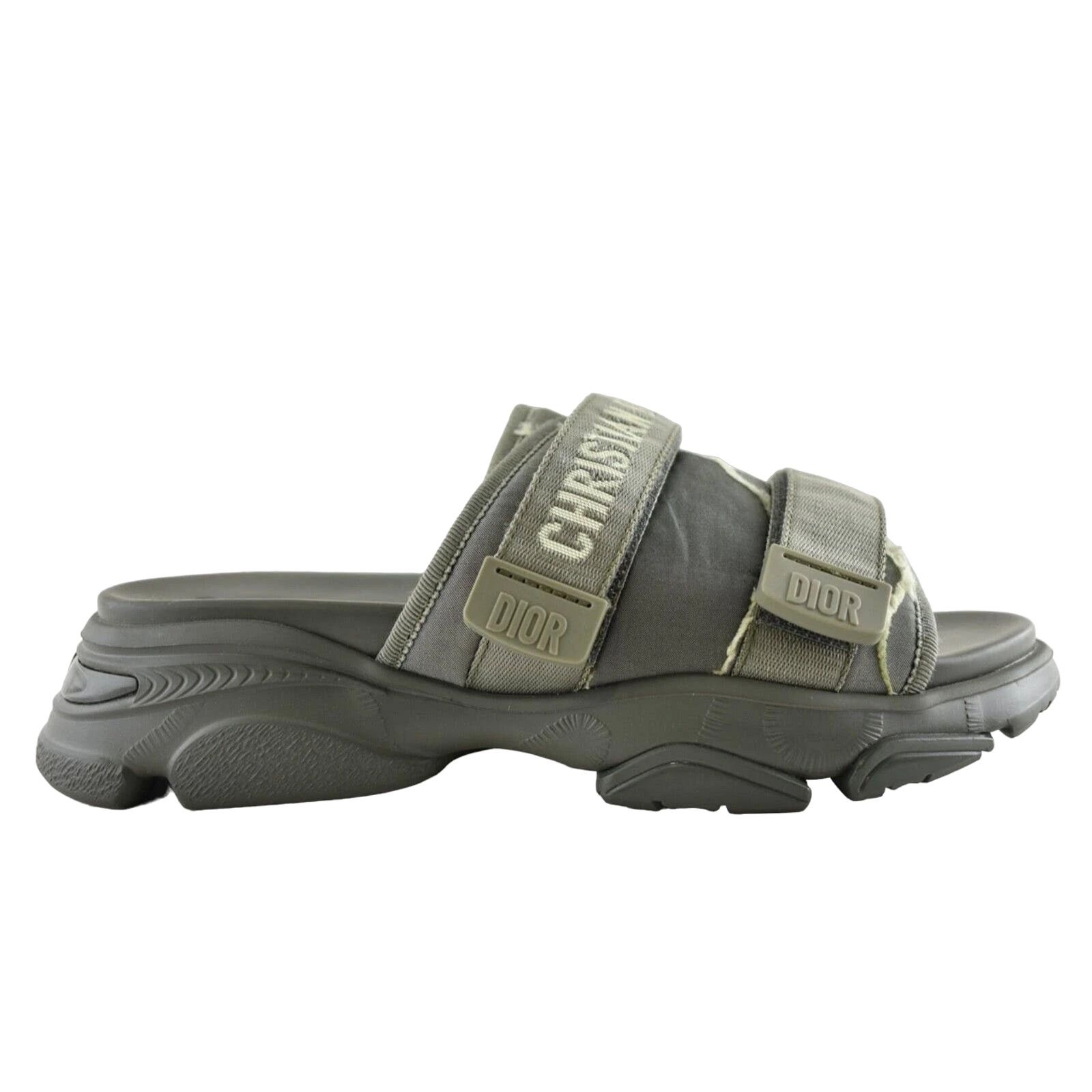 Christian Dior D-Wander Sage Green Camo Platform Logo