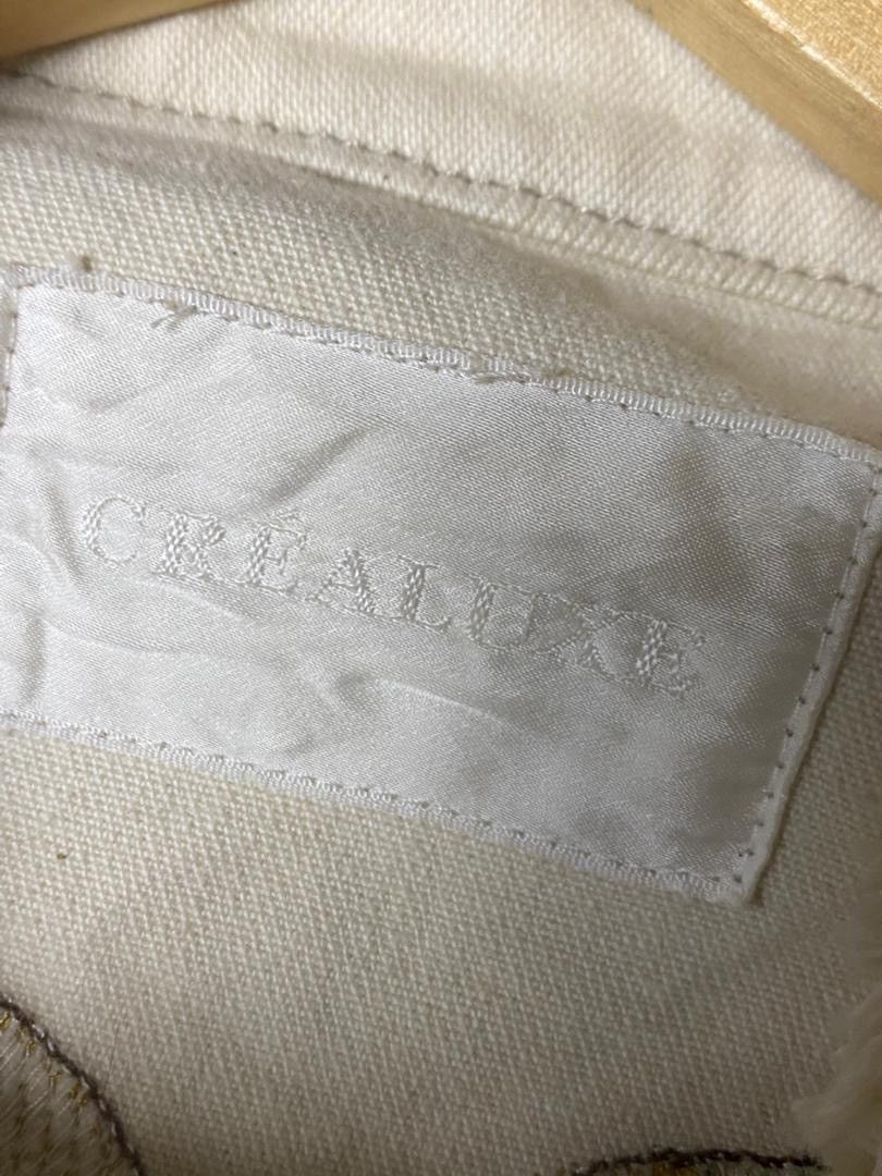 Japanese Brand CREALUXE Embroidered Crop Jacket (145) Size US XXS / EU 40 - 6 Thumbnail