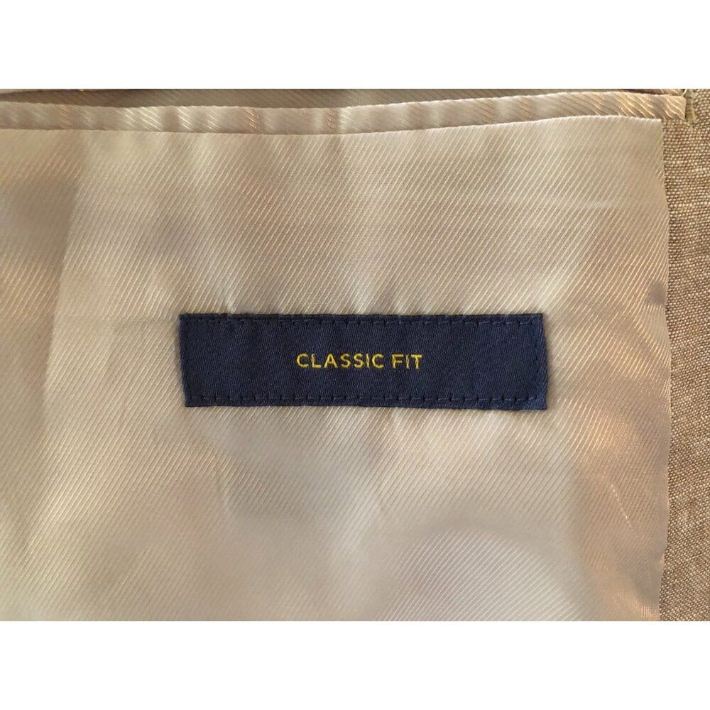 Stafford Stafford men's 55%linen 45%cotton sport coat blazer 52R Size 52R - 6 Thumbnail