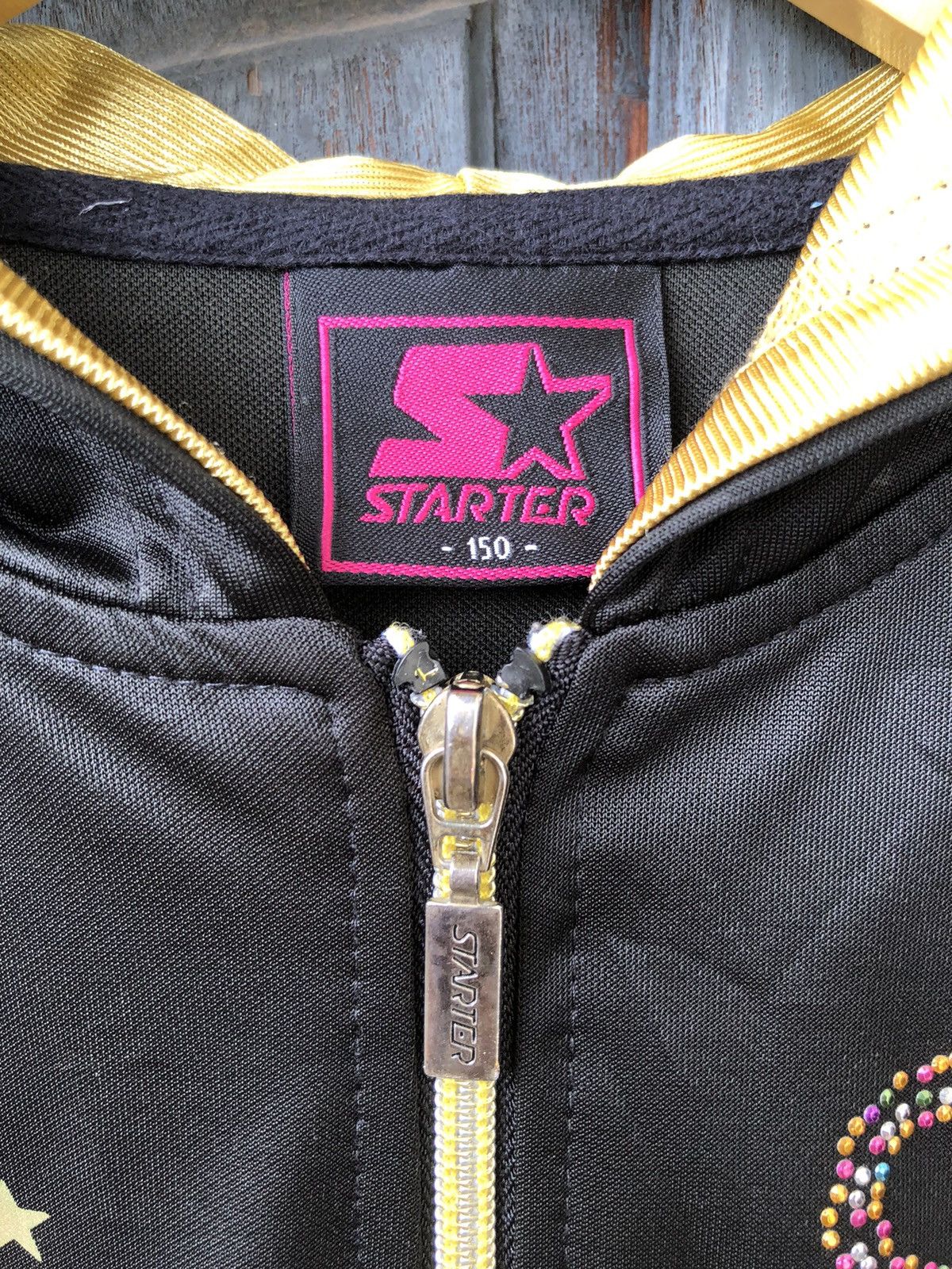 Starter Starter Y2K Vintage Cool Hoodie, Leopard Gold Shinny Diamond Size M / US 6-8 / IT 42-44 - 22 Thumbnail