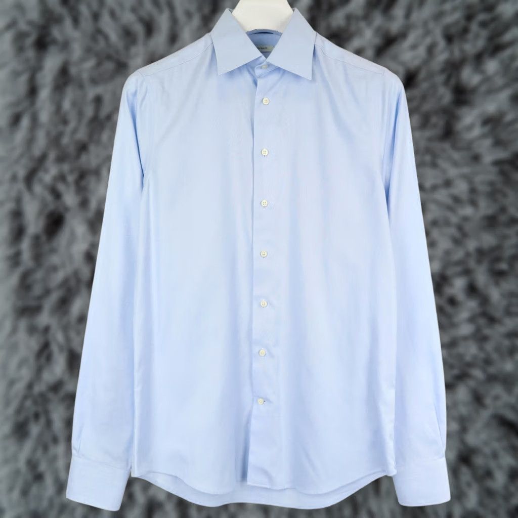 Suitsupply Suitsupply Dress Shirt Slim Fit 38L/15L Blue Long Sleeve Collared Mens Size 38L - 1 Thumbnail