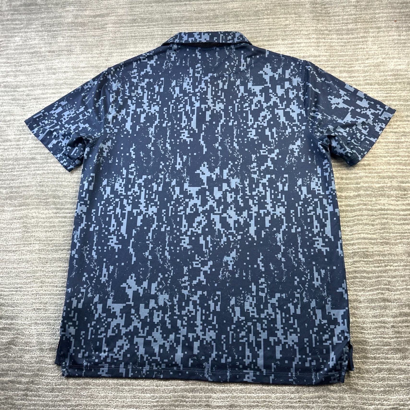 Nike Nike Polo Shirt Mens Large Blue Vapor Digital Camo Dri Fit Golf Geometric Shirt Polo Mens Large Blue Vapor Digital Camo Dri Fit Geometric Size US L / EU 52-54 / 3 - 2 Thumbnail
