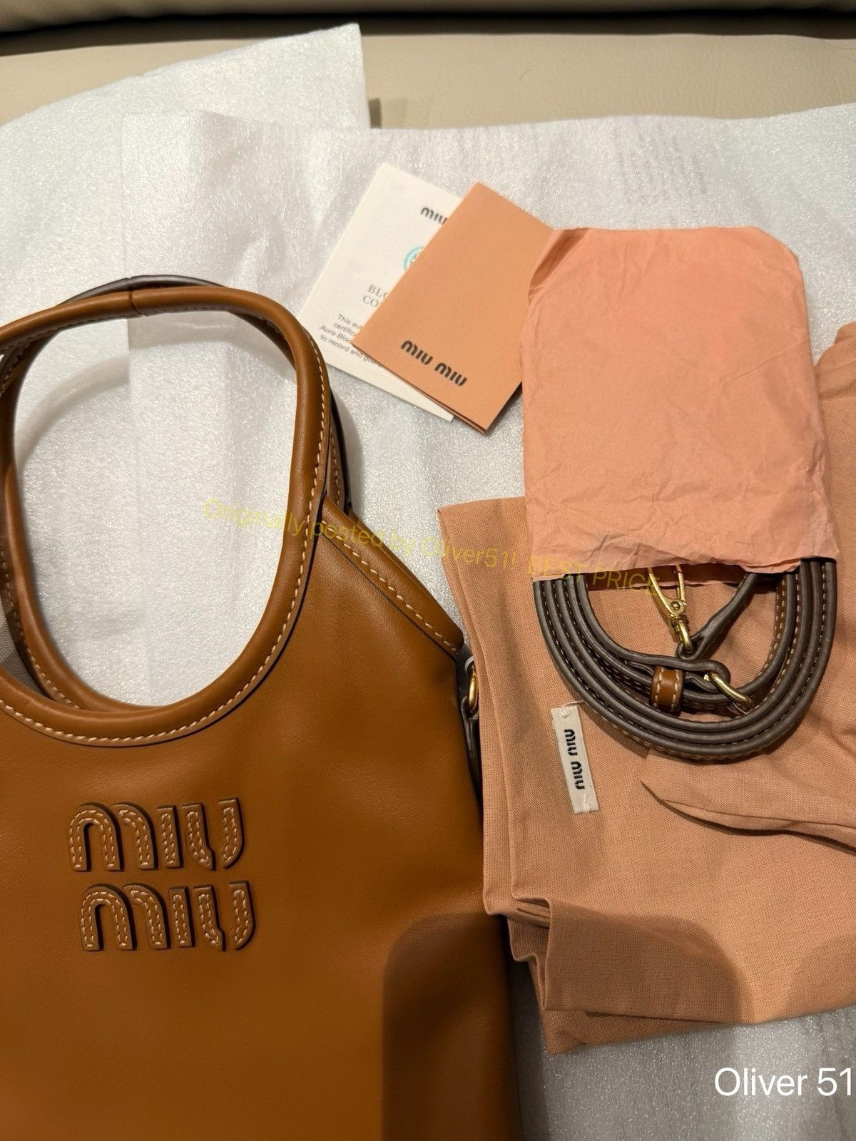 Miu Miu Miu Miu Ivy Mini Tote Bag LLLL22/2609 Size ONE SIZE - 3 Thumbnail