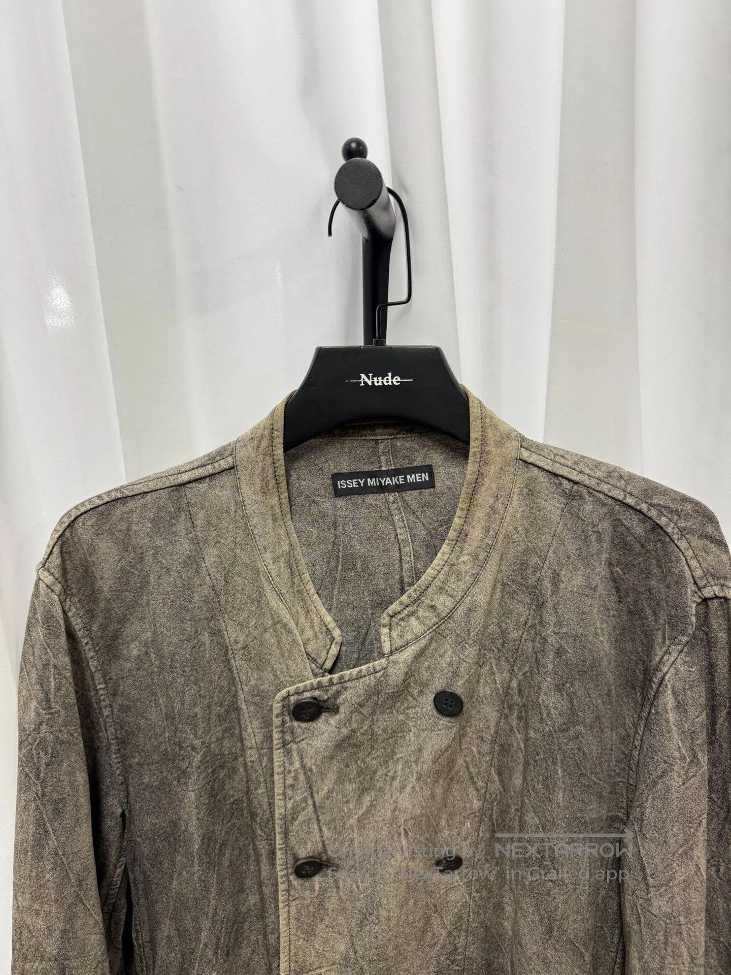 Issey Miyake Issey Miyake Pleated Distressed Jacket. Size US L / EU 52-54 / 3 - 4 Thumbnail