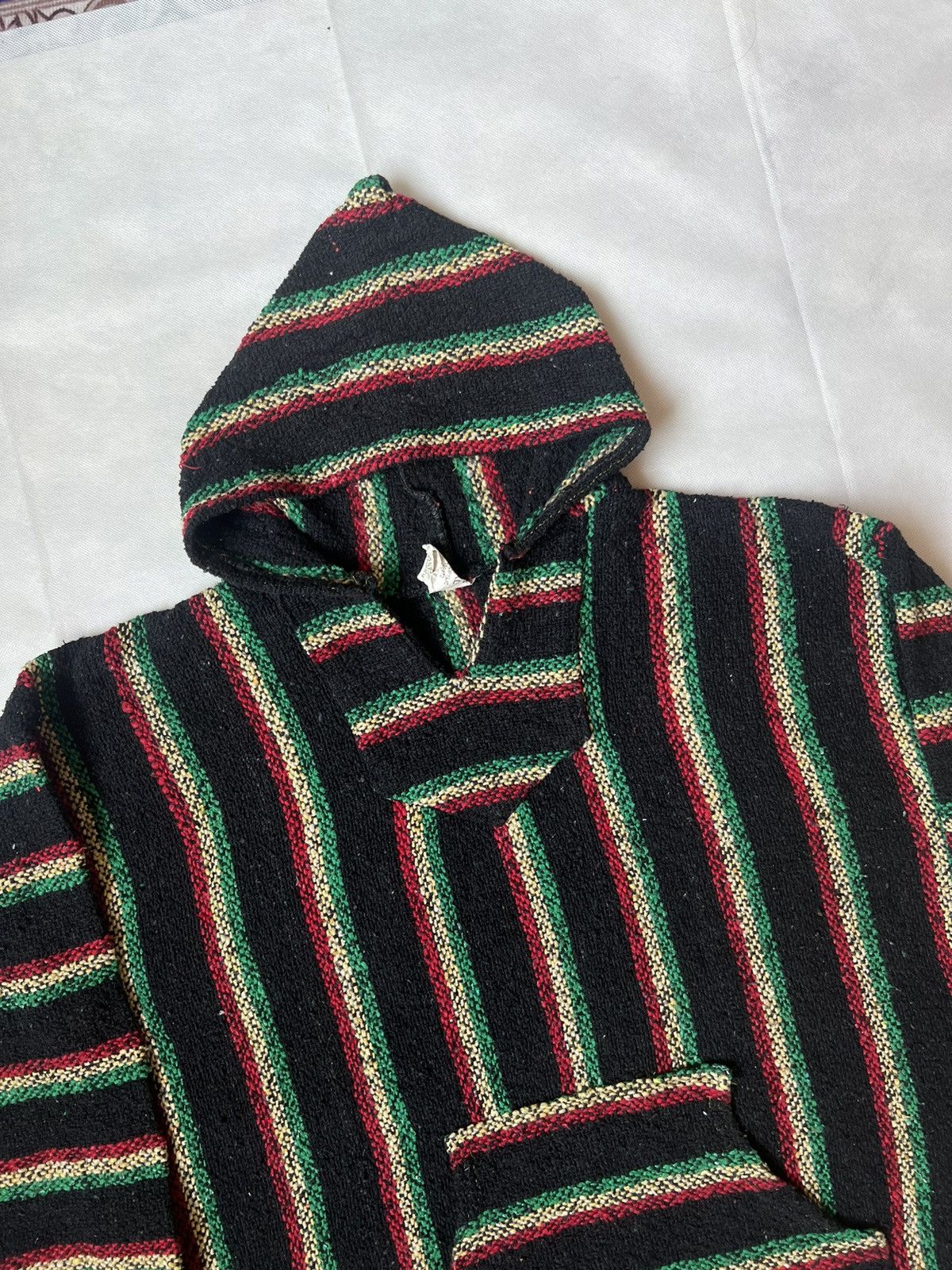 Mexican Threads Rare Sunspecs Rasta Mexican Baja Knit Hoodie Pullover Size US XL / EU 56 / 4 - 4 Thumbnail