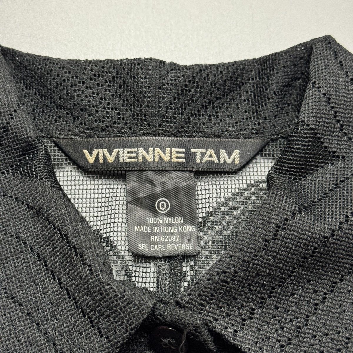 Vivienne Tam Vivienne Tam - Black See Through Leaf Design - Longsleeve Size XS / US 0-2 / IT 36-38 - 7 Thumbnail