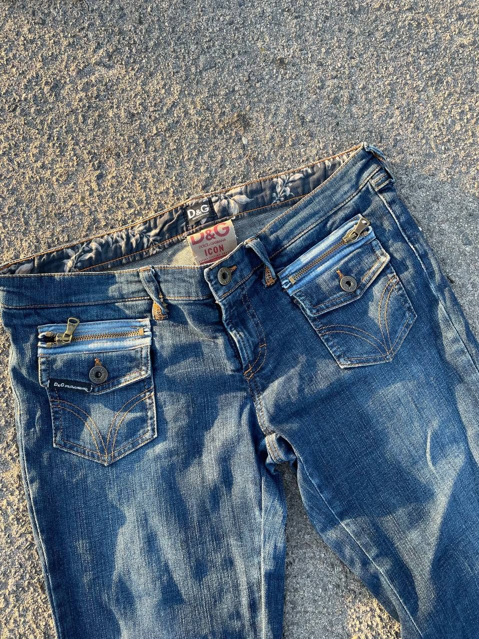 Dolce & Gabbana Vintage Dolce Gabbana ICON Italia Blue Jeans Women Size 29" - 3 Thumbnail