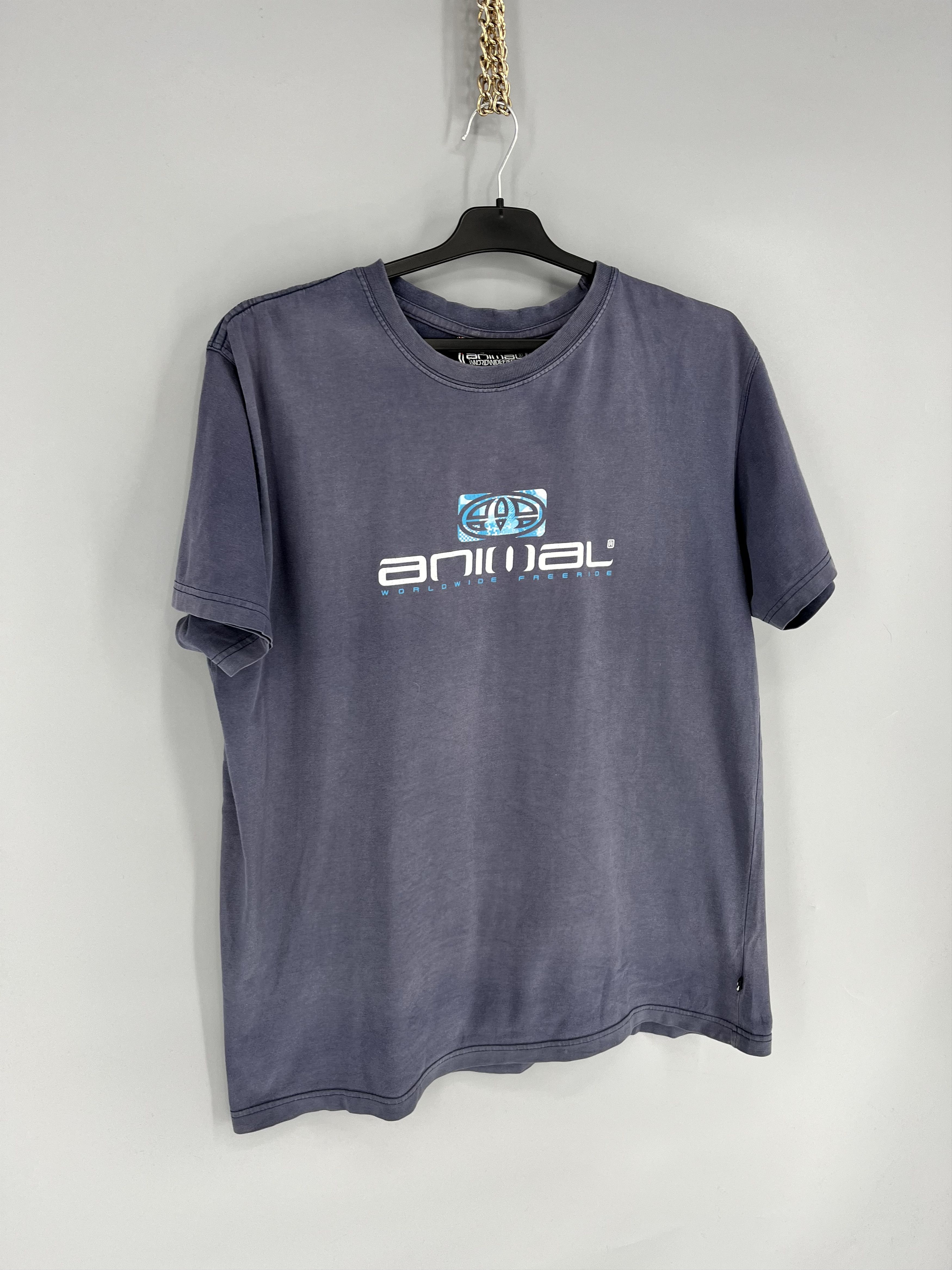 Other Vintage Y2K ANIMAL SKATE Big Logo Tee Streetwear 90s Style Size US L / EU 52-54 / 3 - 2 Thumbnail