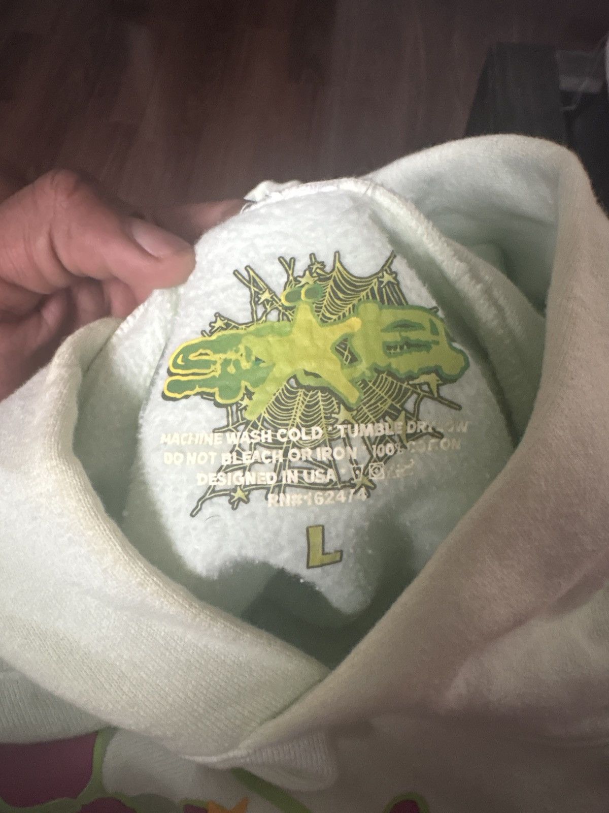 Sp5der SP5 Mint Hoodie Size US L / EU 52-54 / 3 - 6 Thumbnail