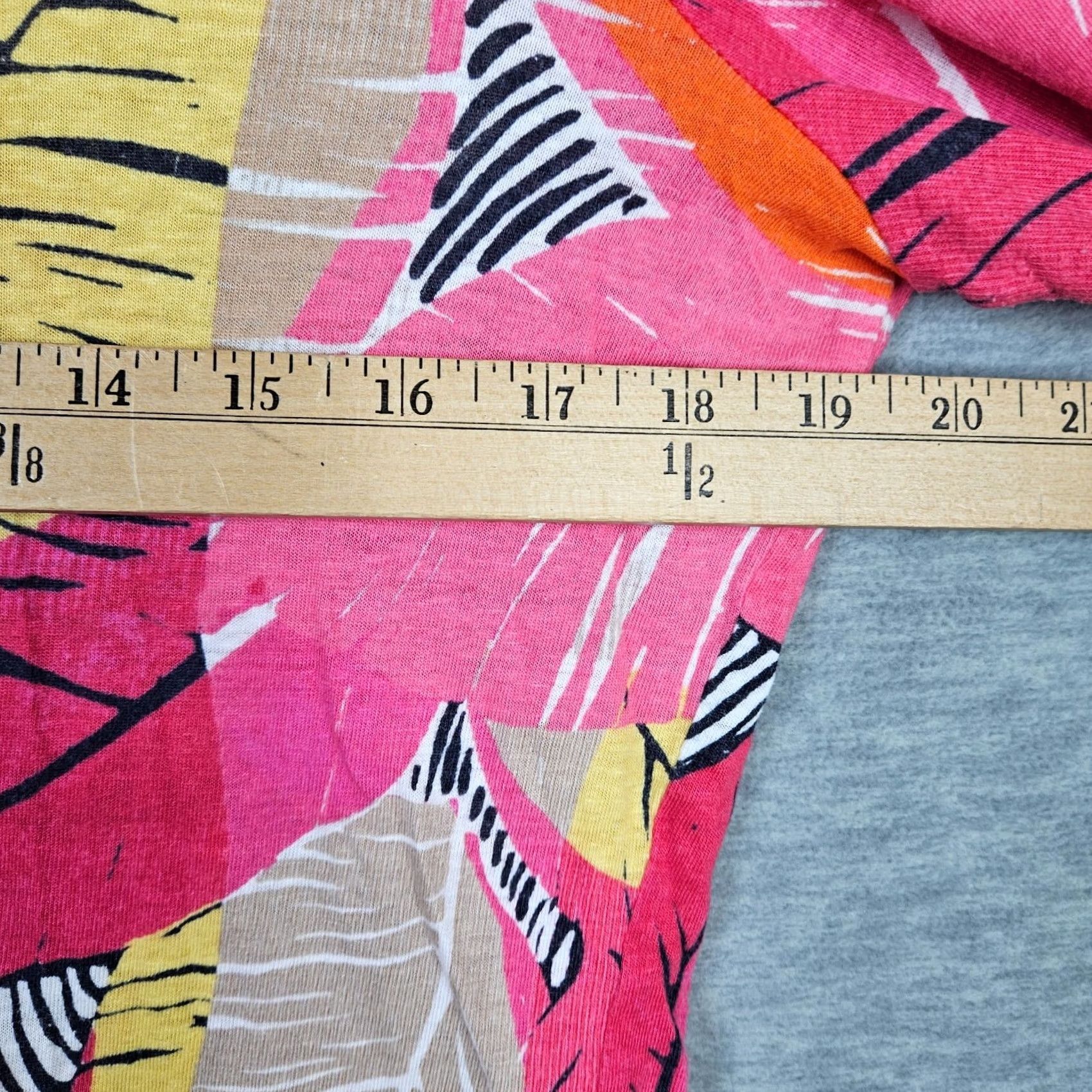 NIC+ZOE NIC+ ZOE Shirt Women's V-neck Bell Sleeve Leaves Printed Size M Multicolor Cardigan? Size M / US 6-8 / IT 42-44 - 3 Thumbnail