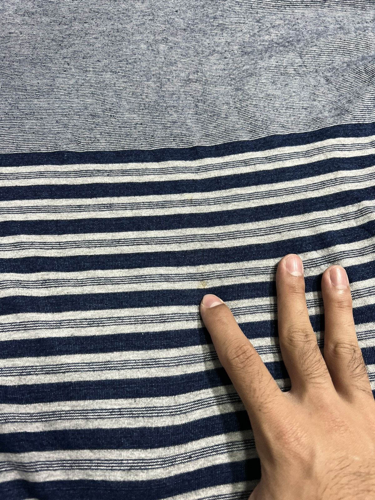 Vintage Issey Miyake Striped Single Stitch T-Shirt Size XS / US 0-2 / IT 36-38 - 8 Thumbnail