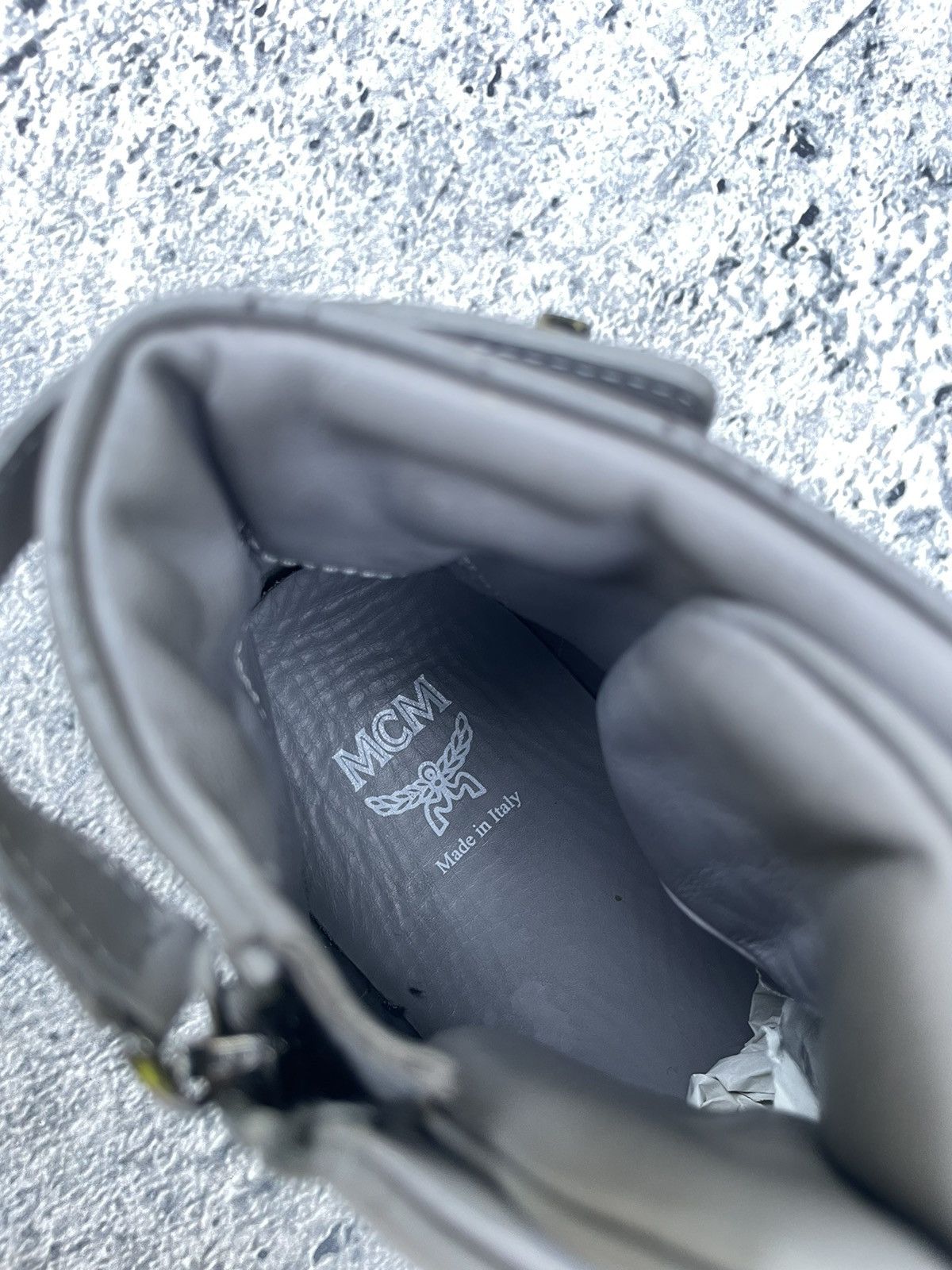MCM MCM hi top grey sneaker Size US 7 / EU 40 - 9 Thumbnail