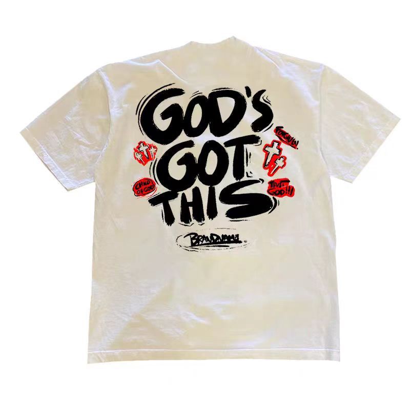 Japanese Brand White Loose Letter Print Short Sleeve T-Shirt Size US L / EU 52-54 / 3 - 3 Thumbnail