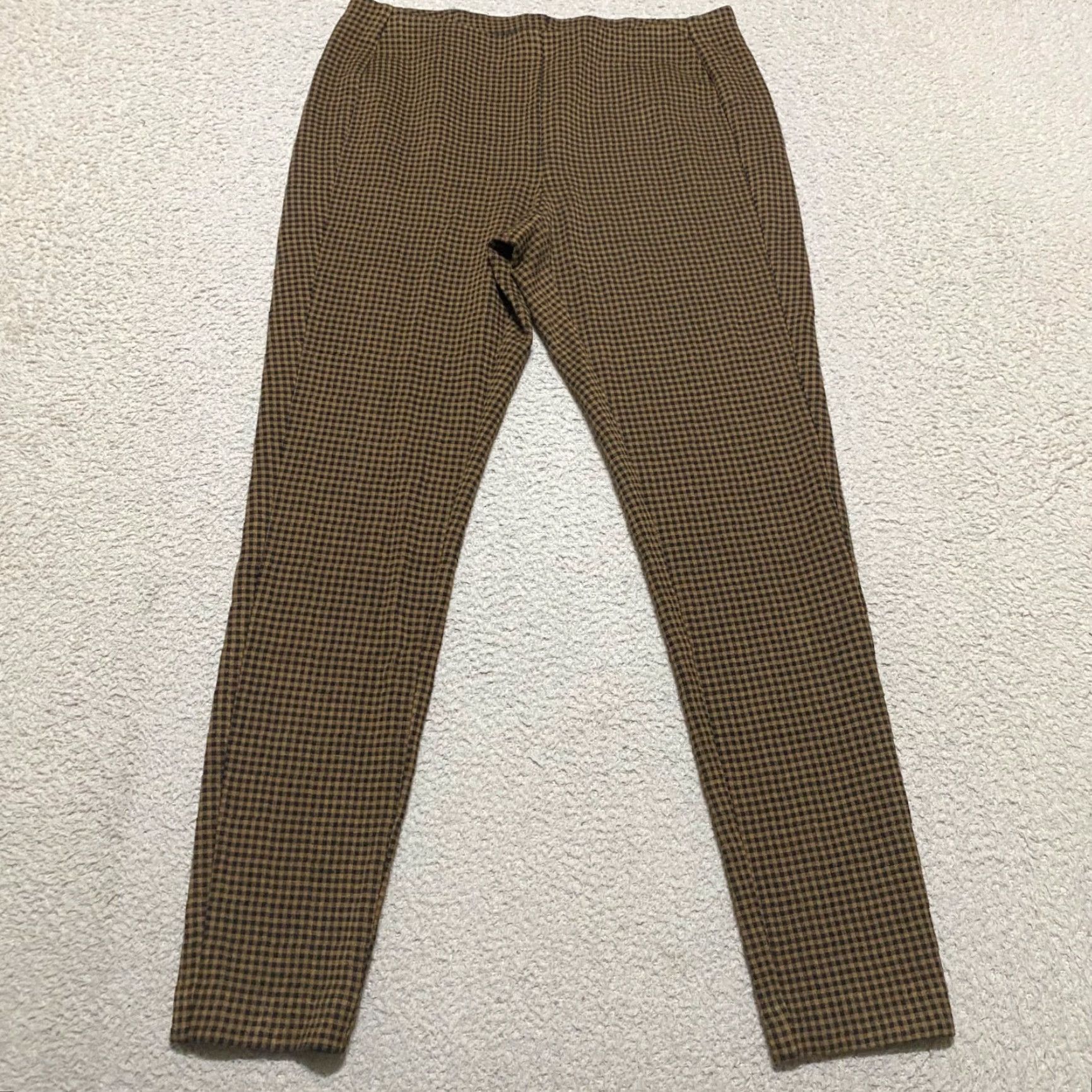 J. Jill **J. Jill Medium Brown Plaid Ankle Leggings** User: J. Jill Medium Brown Plaid Ankle Leggings Size 32" / US 10 / IT 46 - 2 Thumbnail