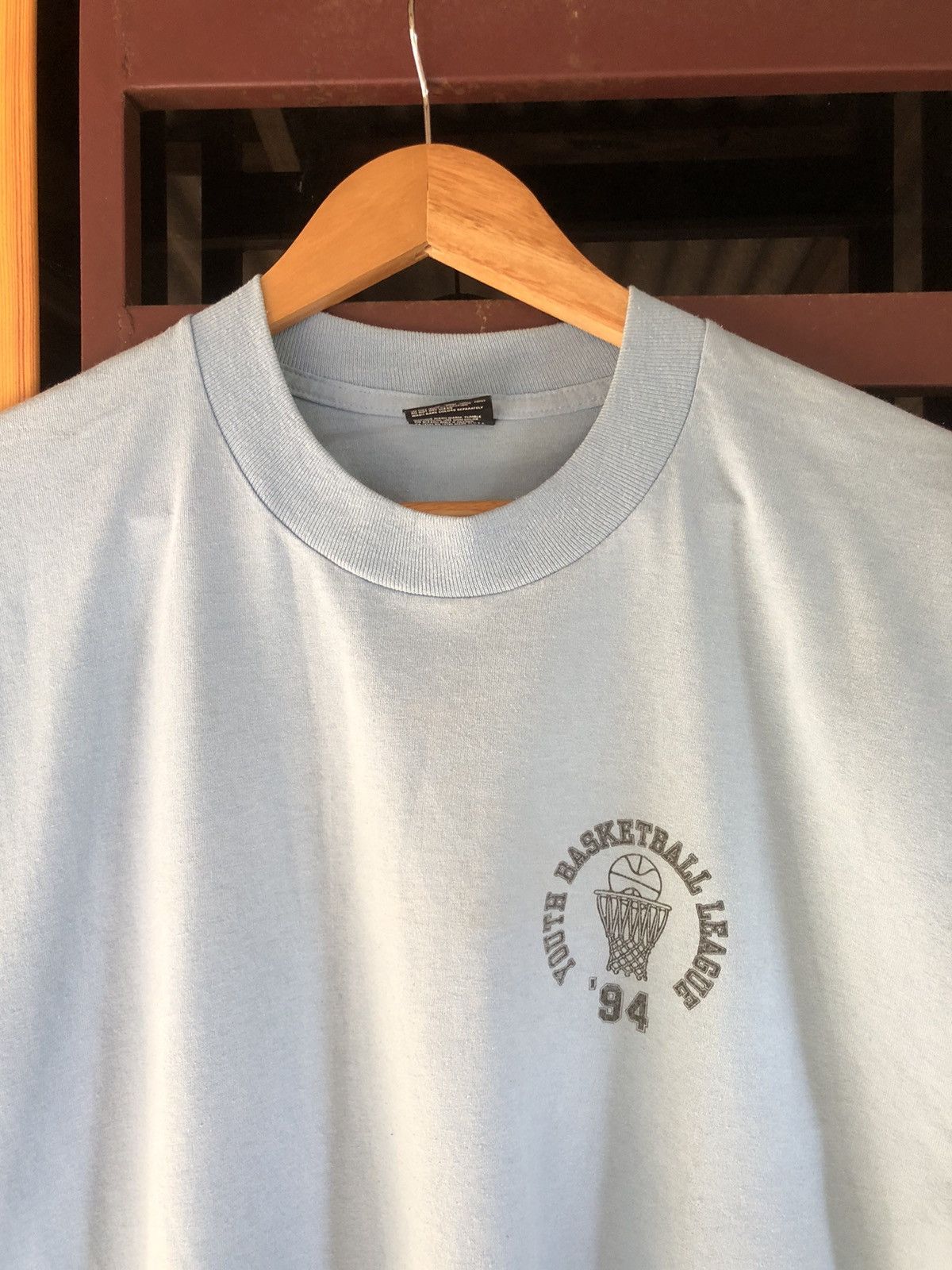 Fruit Of The Loom × Vintage 🔥Vintage 90s🔥Youth Basketball League #22 Tshirts Size US XL / EU 56 / 4 - 2 Thumbnail