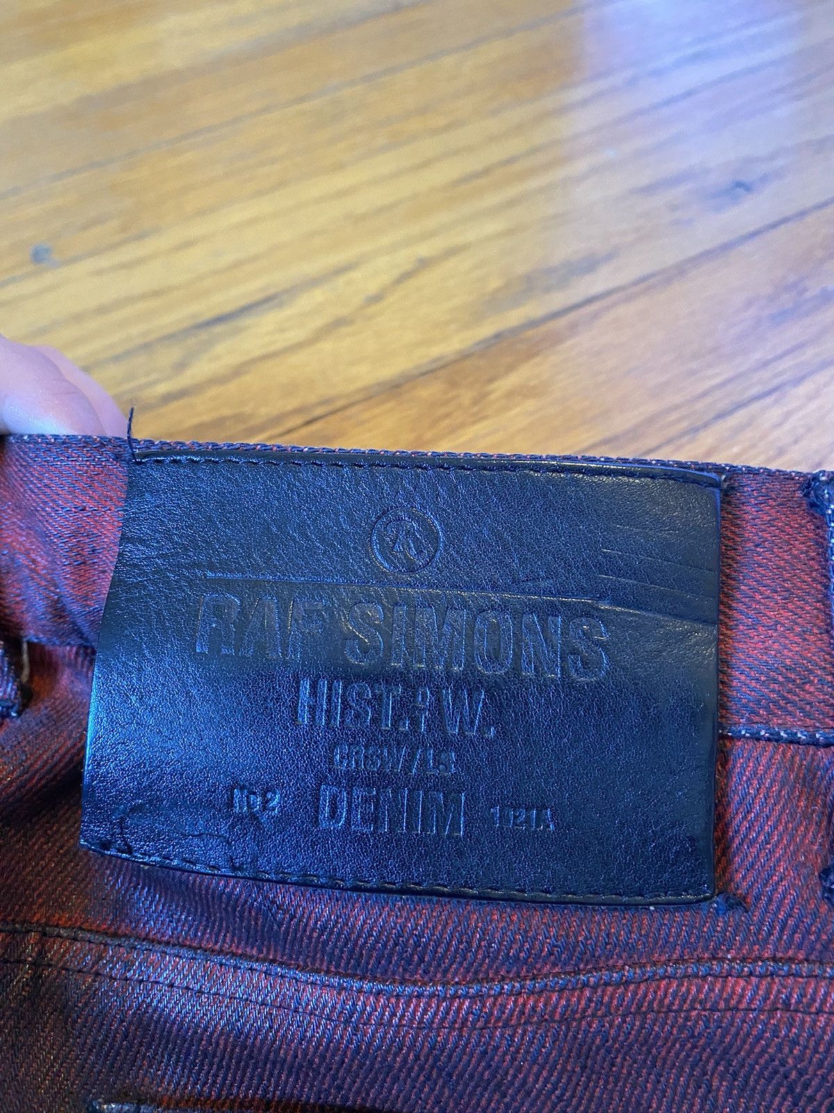 Raf Simons Raf Simons AW05 Red Waxed Denim Size US 28 / EU 44 - 14 Thumbnail