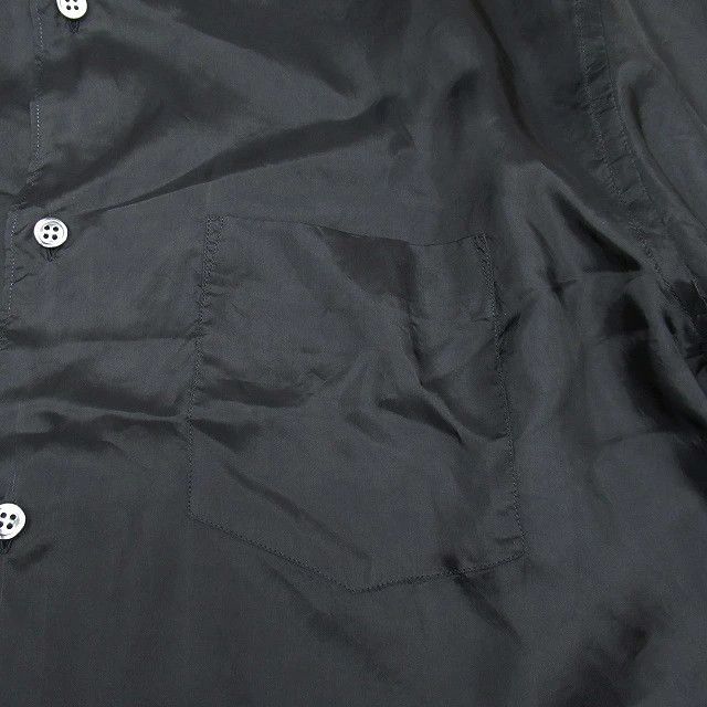 Comme des Garcons SHIRT Shirt Cupra satin short sleeve glossy silky cut/sew Black Size US M / EU 48-50 / 2 - 4 Thumbnail