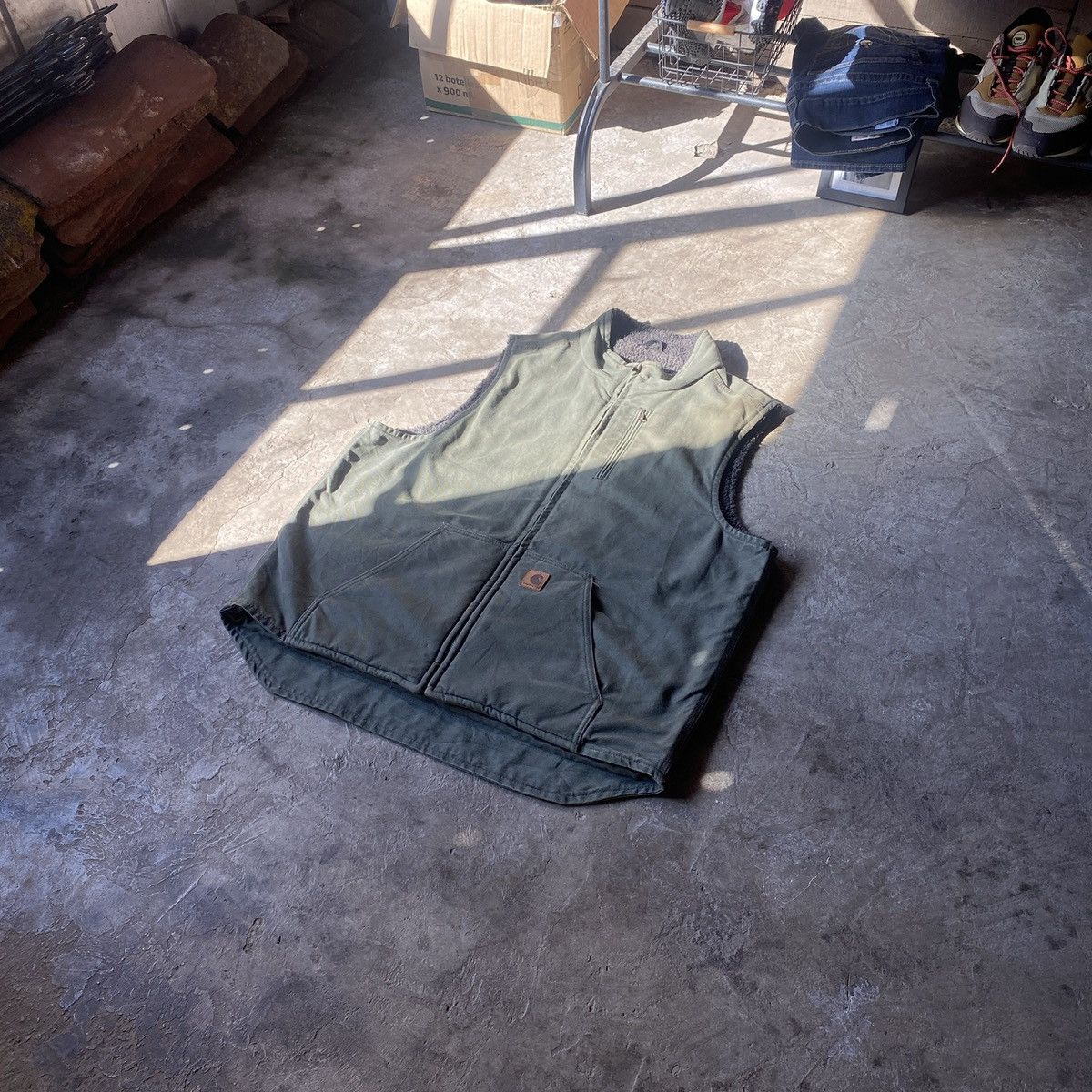 Carhartt Carhartt sherpa vest (green olive)✅🤝🏻 Size US XL / EU 56 / 4 - 2 Thumbnail