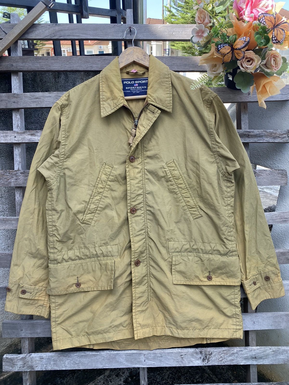 Polo Ralph Lauren 🔥 Sunfaded 🔥 Vintage 90s Polo Sport Safari Jacket Size US M / EU 48-50 / 2 - 2 Thumbnail