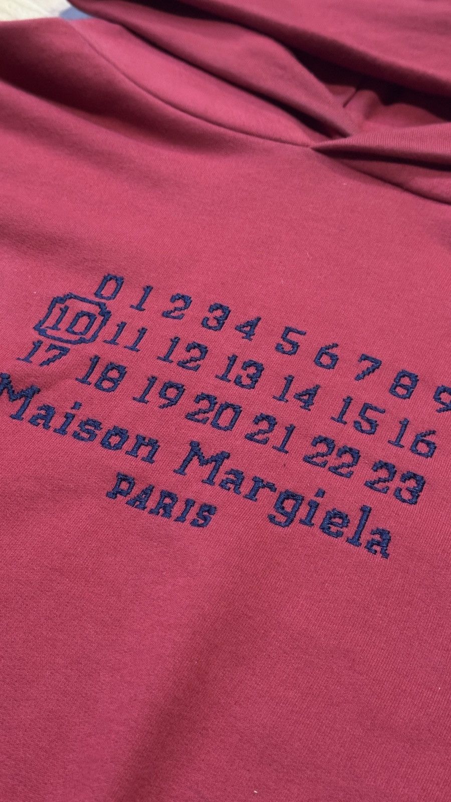 Maison Margiela Numbers Logo Hoodie