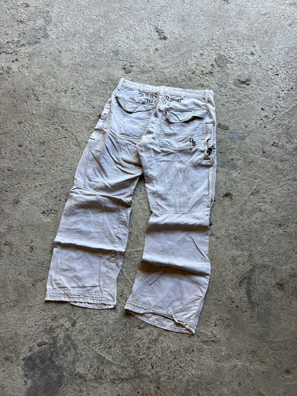 Vintage 🔥 Vintage Balenciaga Style G-Star Bondage Cargo Pants 90s Size US 34 / EU 50 - 1 Thumbnail