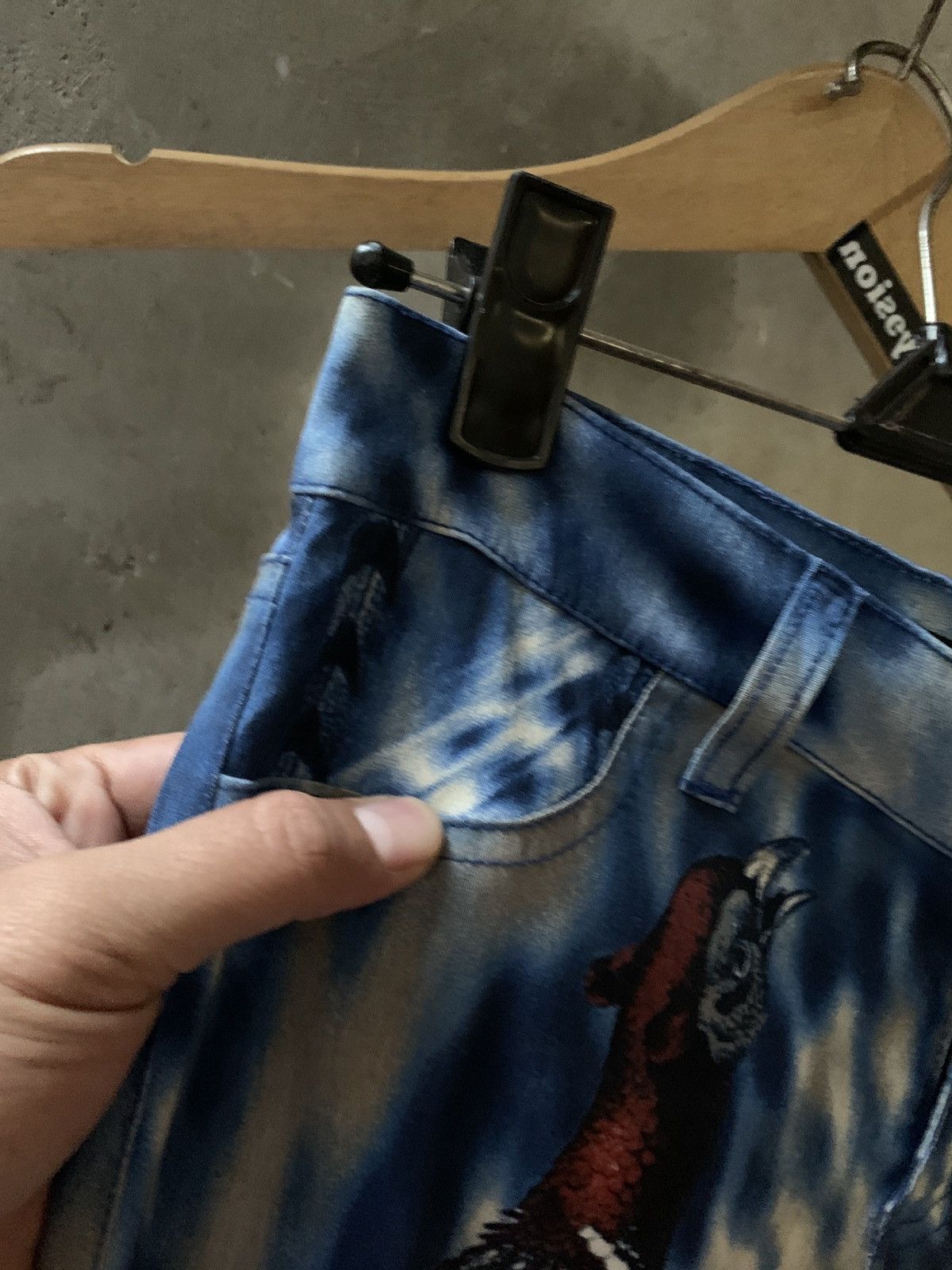Designer × Vintage y2k Bongo Graphic Peacock Pants Size 28" / US 6 / IT 42 - 8 Thumbnail