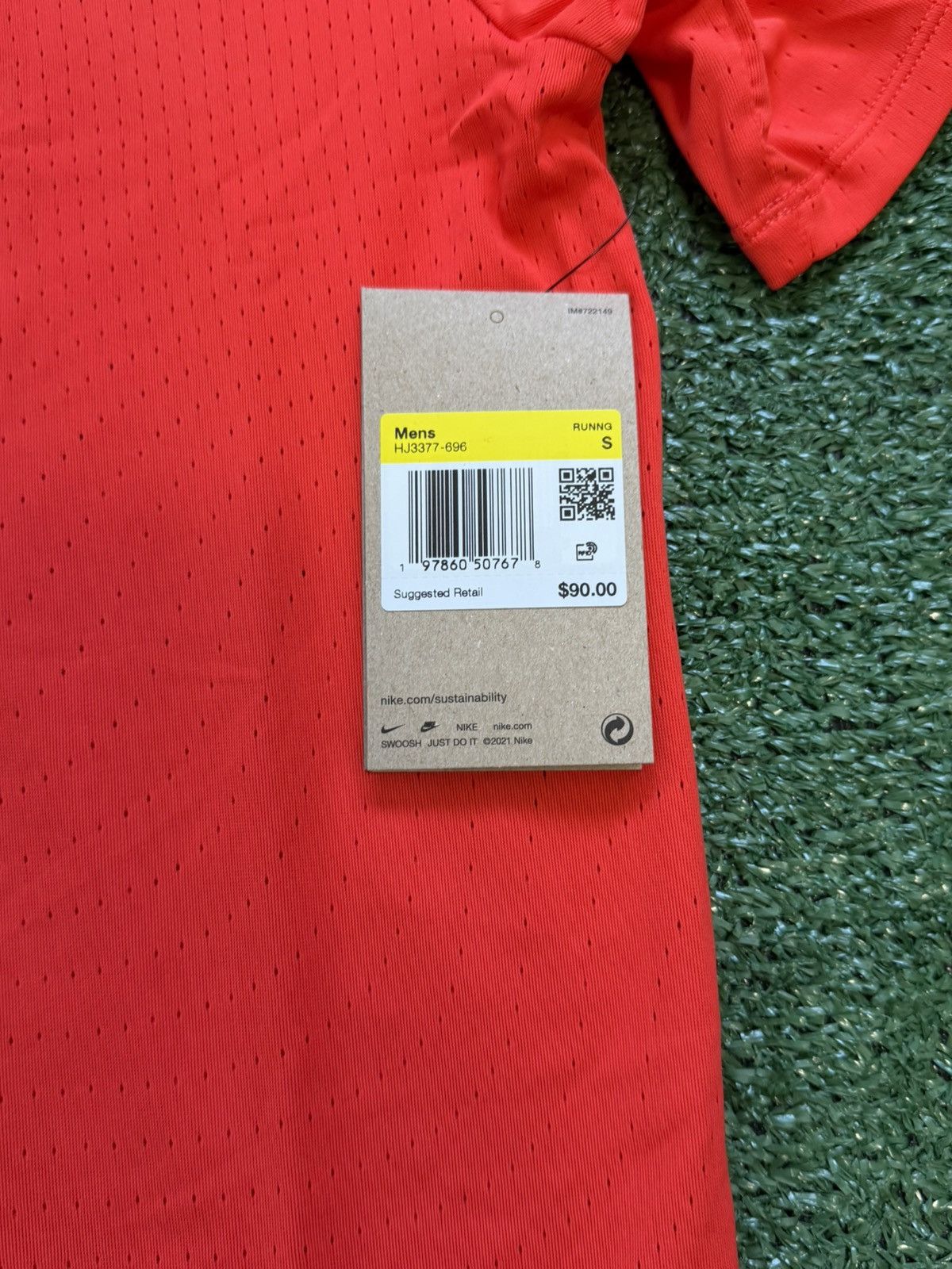 Nike Nike Aeroswift Dri-Fit ADV Red Racing Activewear T Shirt Size US S / EU 44-46 / 1 - 2 Thumbnail