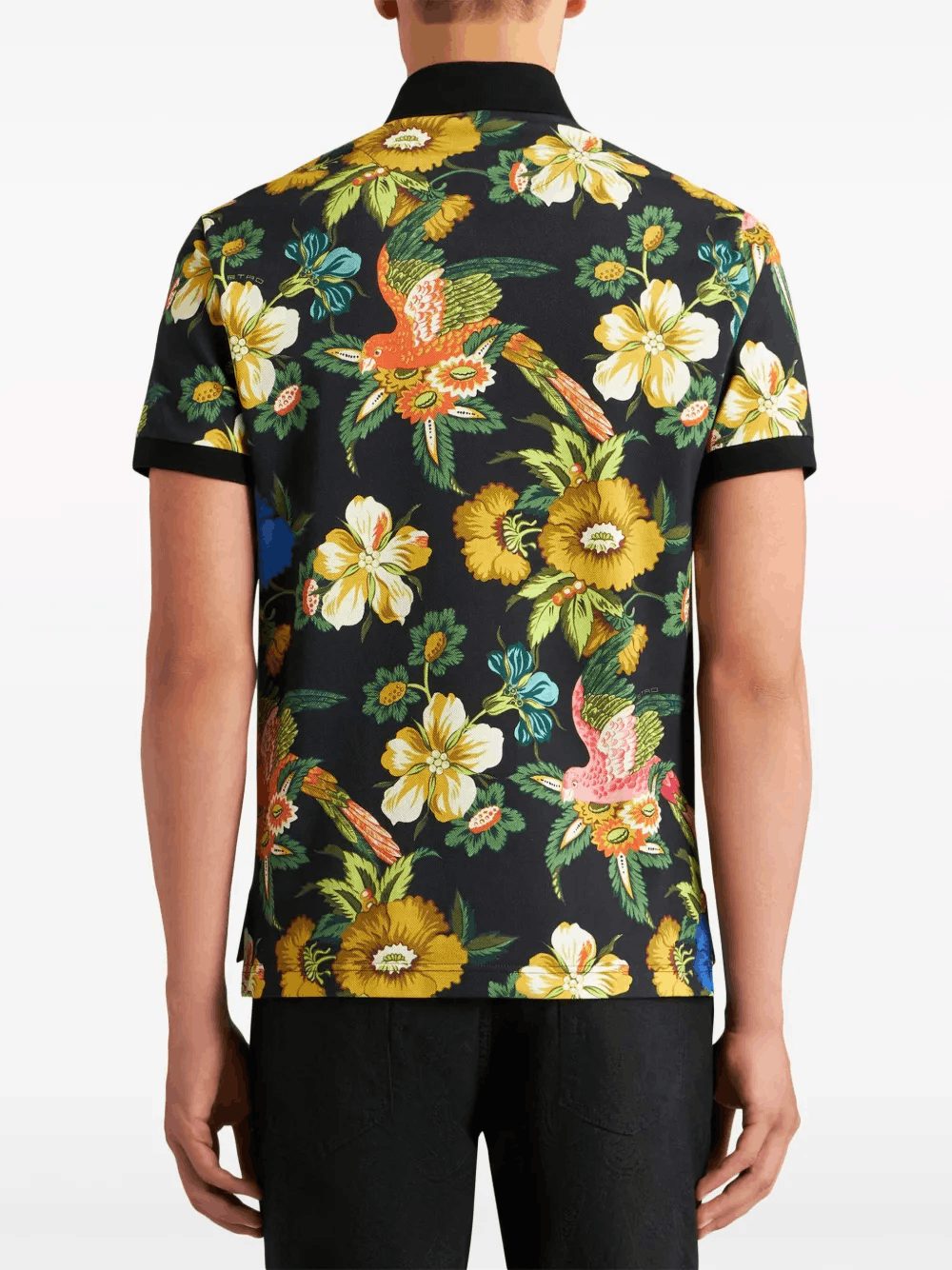 Other Floral-Print Cotton Polo Shirt – Men’s Short Sleeve Polo Size US L / EU 52-54 / 3 - 3 Thumbnail