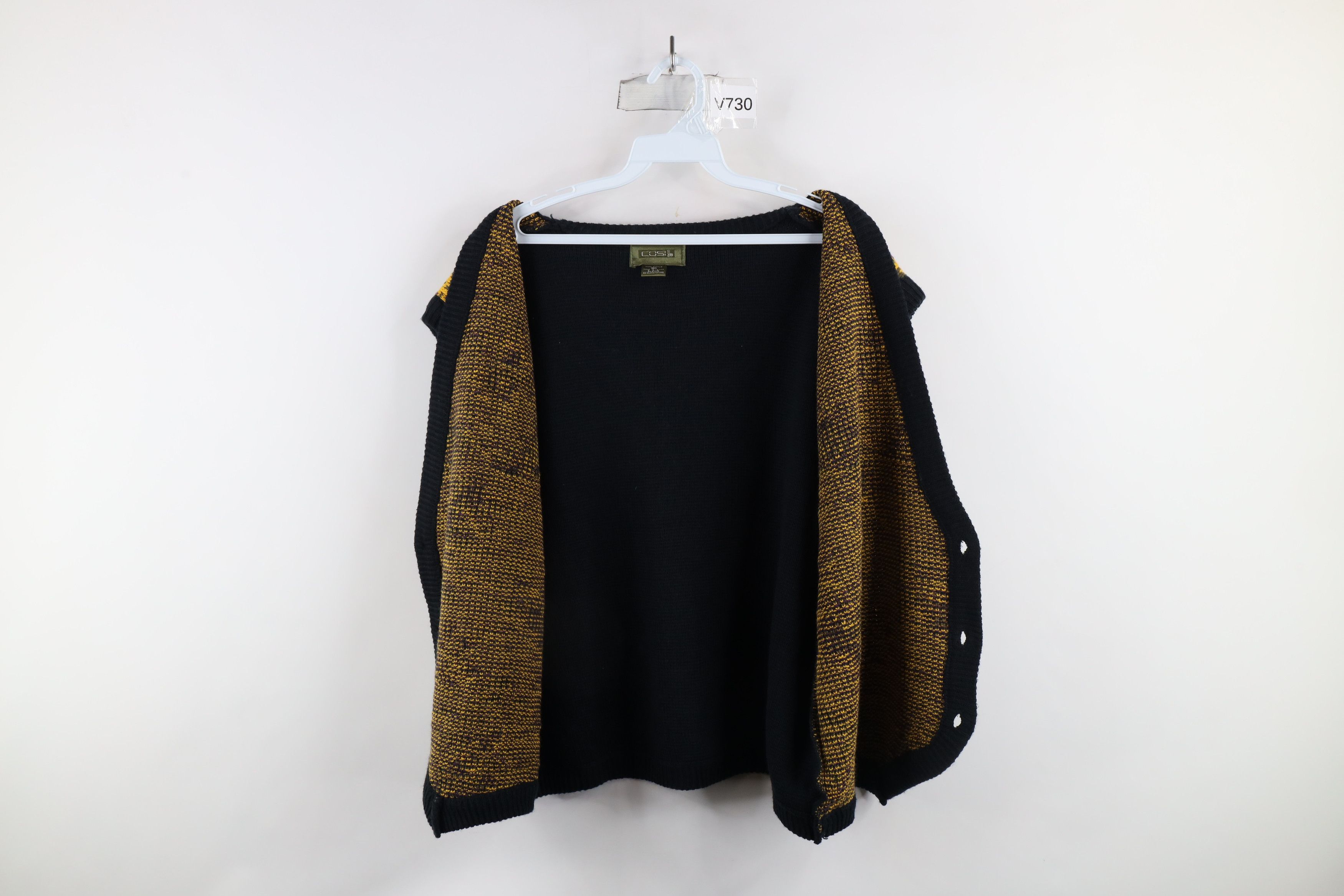 Vintage Vintage 90s Streetwear Paisley Knit Cardigan Sweater Vest Size XL / US 12-14 / IT 48-50 - 7 Thumbnail