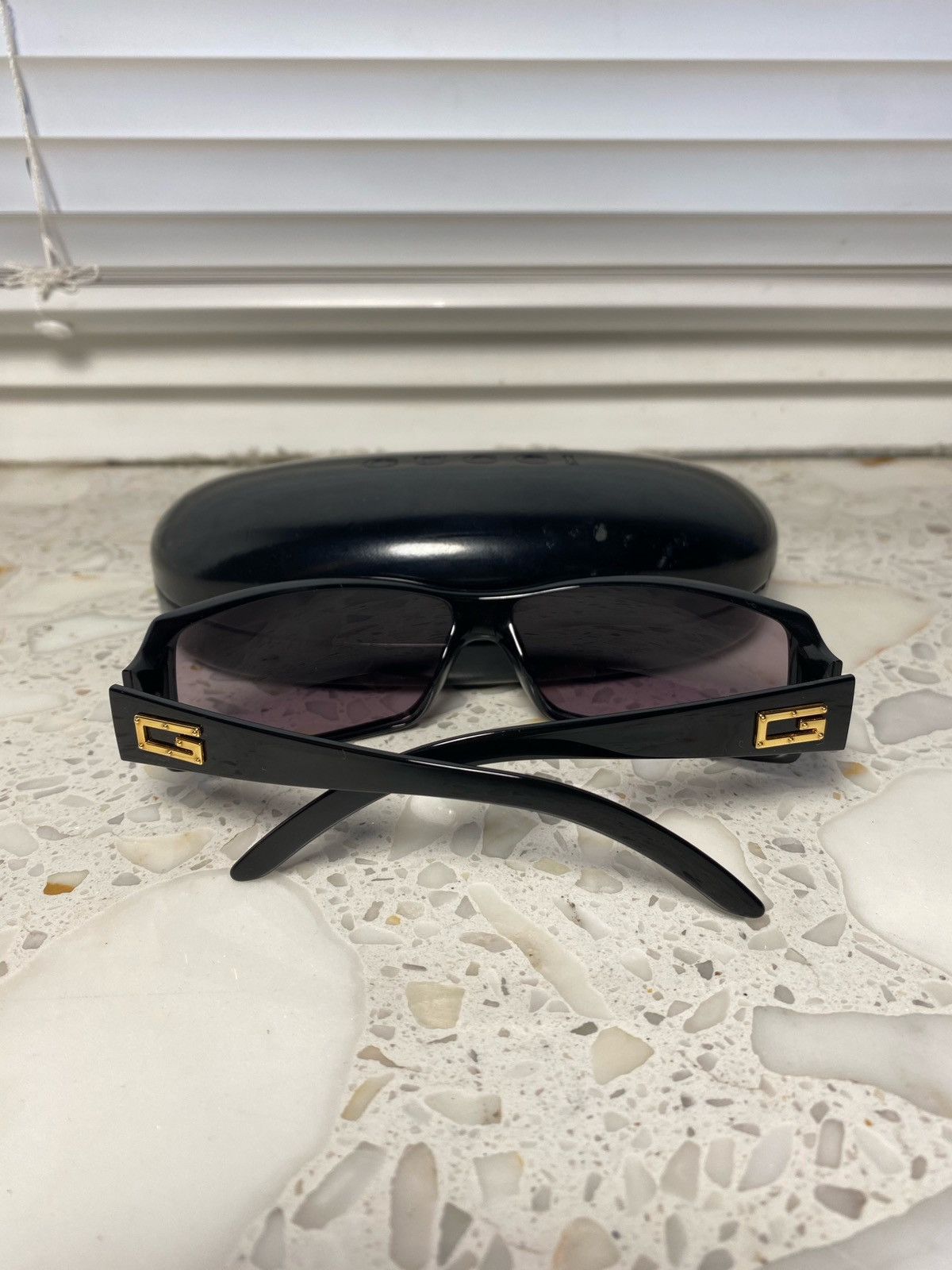 Gucci Gold Logo G Vintage Gucci Sunglasses Size ONE SIZE - 2 Thumbnail