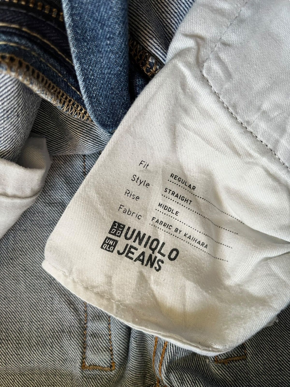 Japanese Brand × Uniqlo Vintage Japanese Uniqlo Selvedge Blue Denim Jeans Size US 32 / EU 48 - 10 Thumbnail
