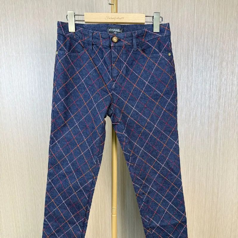 Chanel Chanel Blue Cotton Women’s Jeans 0089 Size 26" / US 2 / IT 38 - 1 Thumbnail