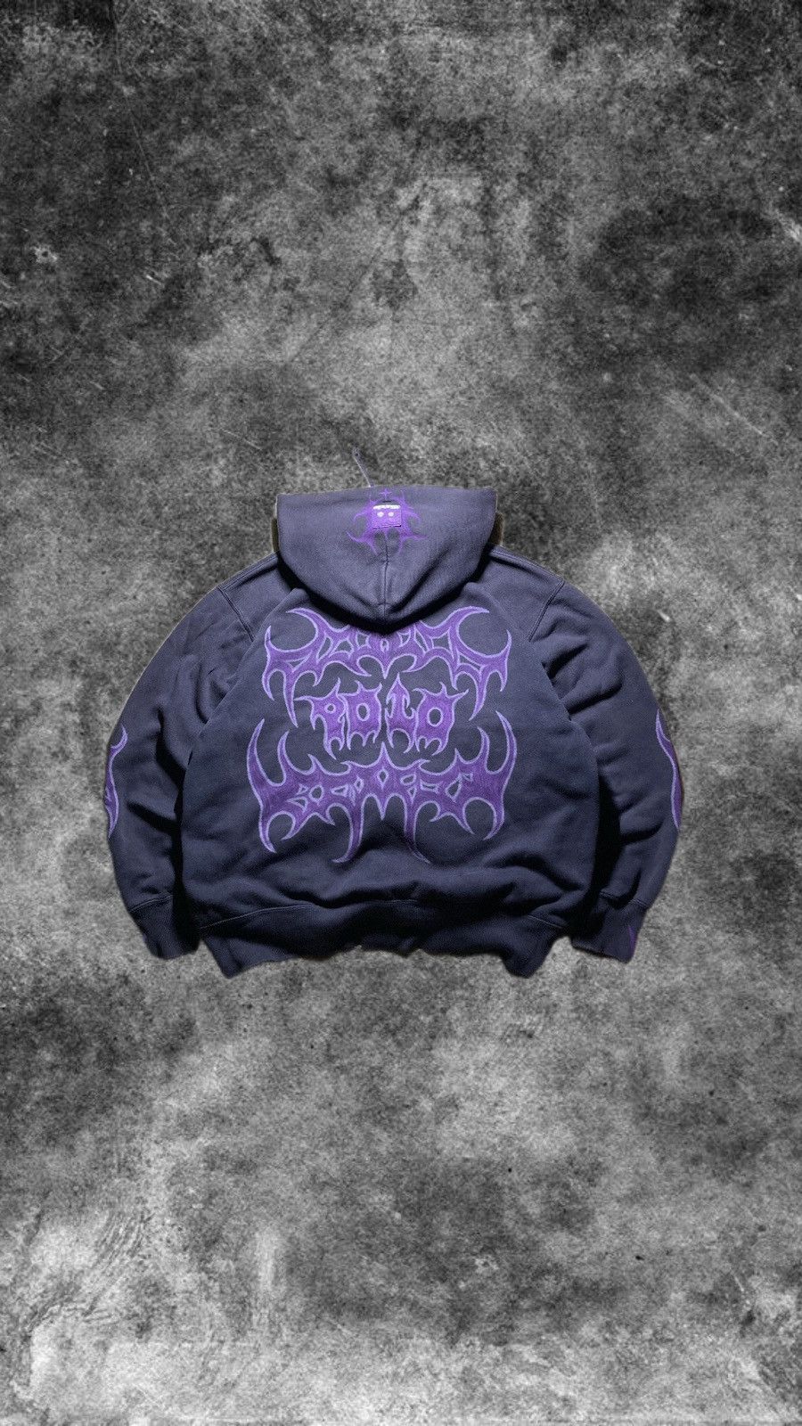 Polo Ralph Lauren ⛩️ Polo Ralph Lauren Custom Zip Hoodie Y2K Punk Rock Big logo Size US L / EU 52-54 / 3 - 3 Thumbnail