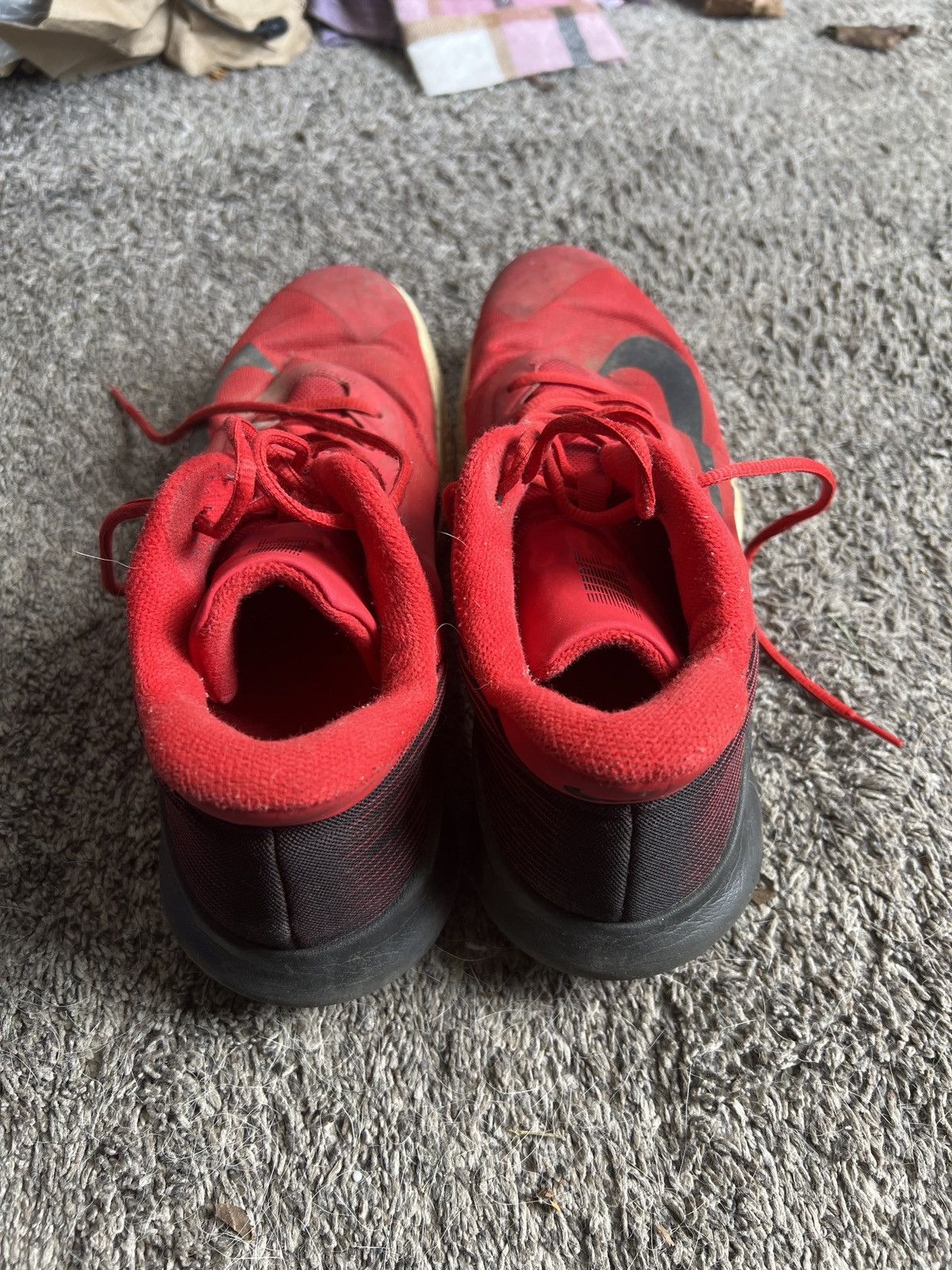Nike Nike Precision IV University Red Sneakers Size US 12 / EU 45 - 4 Thumbnail