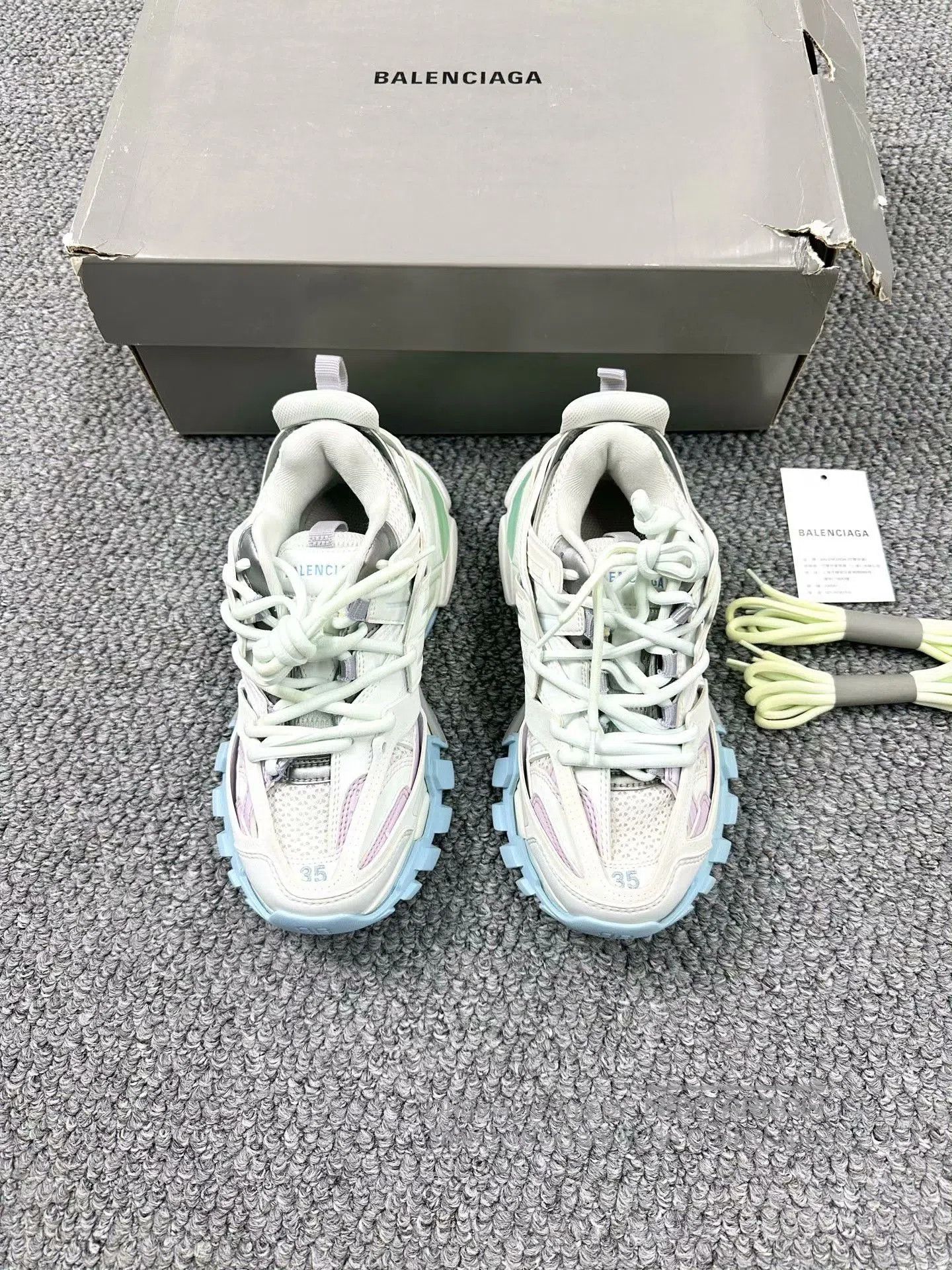 Balenciaga Balenciaga Track Macaron Sneakers. Size US 4 / IT 34 - 2 Thumbnail