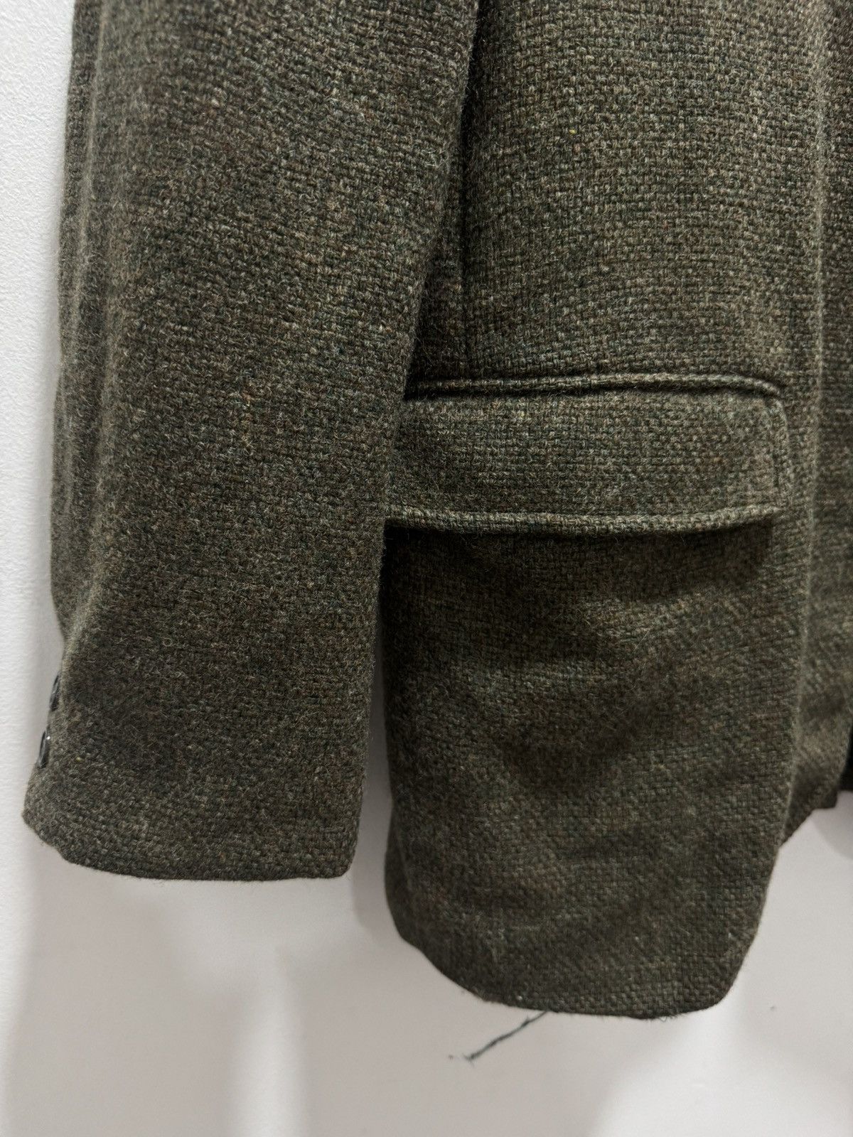 Designer × Harris Tweed DISTRESSED HARRIS TWEED HAND WOVENWOOL BLAZER JACKET Size US S / EU 44-46 / 1 - 8 Thumbnail