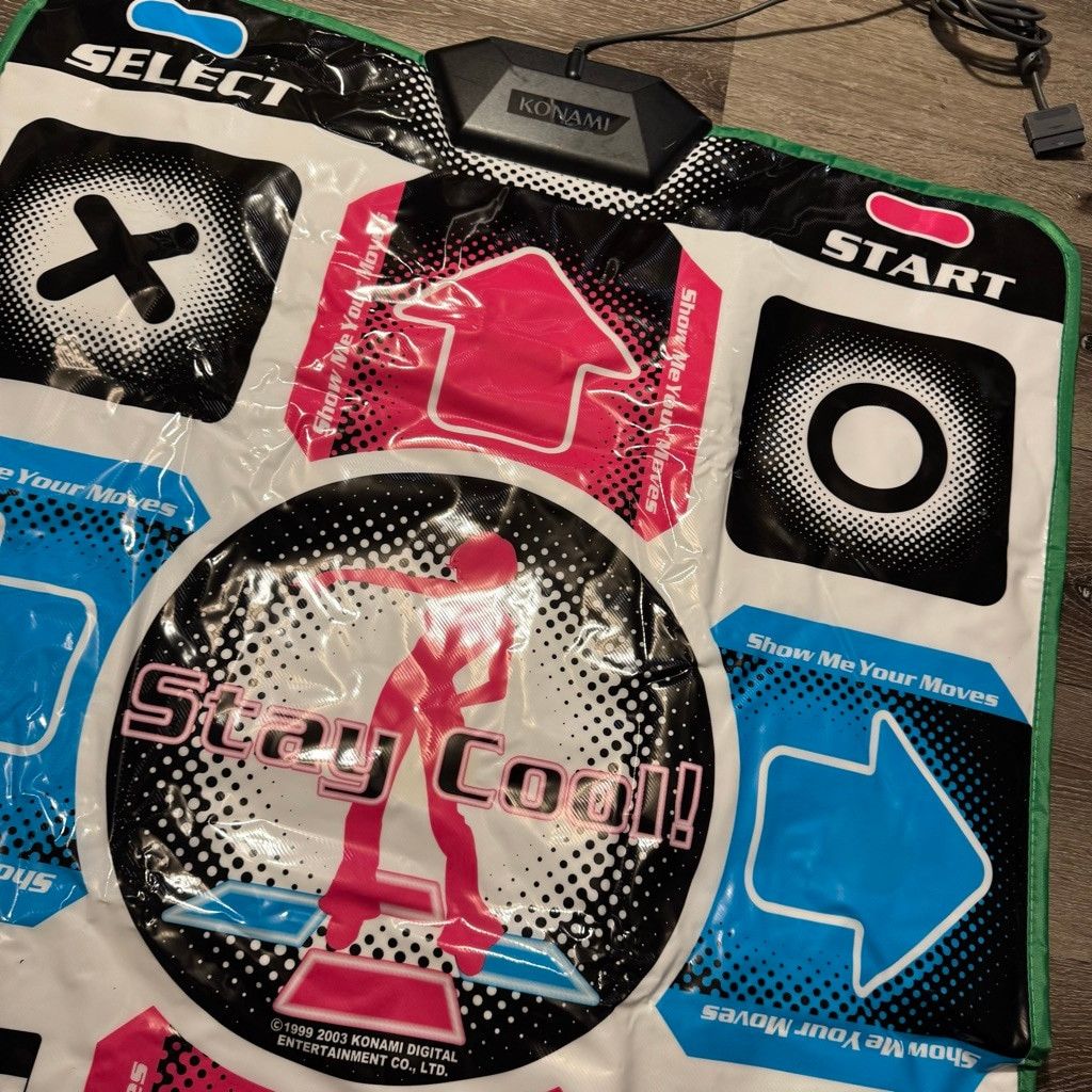 Sony Konami Dance Dance Revolution PS1/PS2 Dance Pad Controller W Size ONE SIZE - 9 Thumbnail