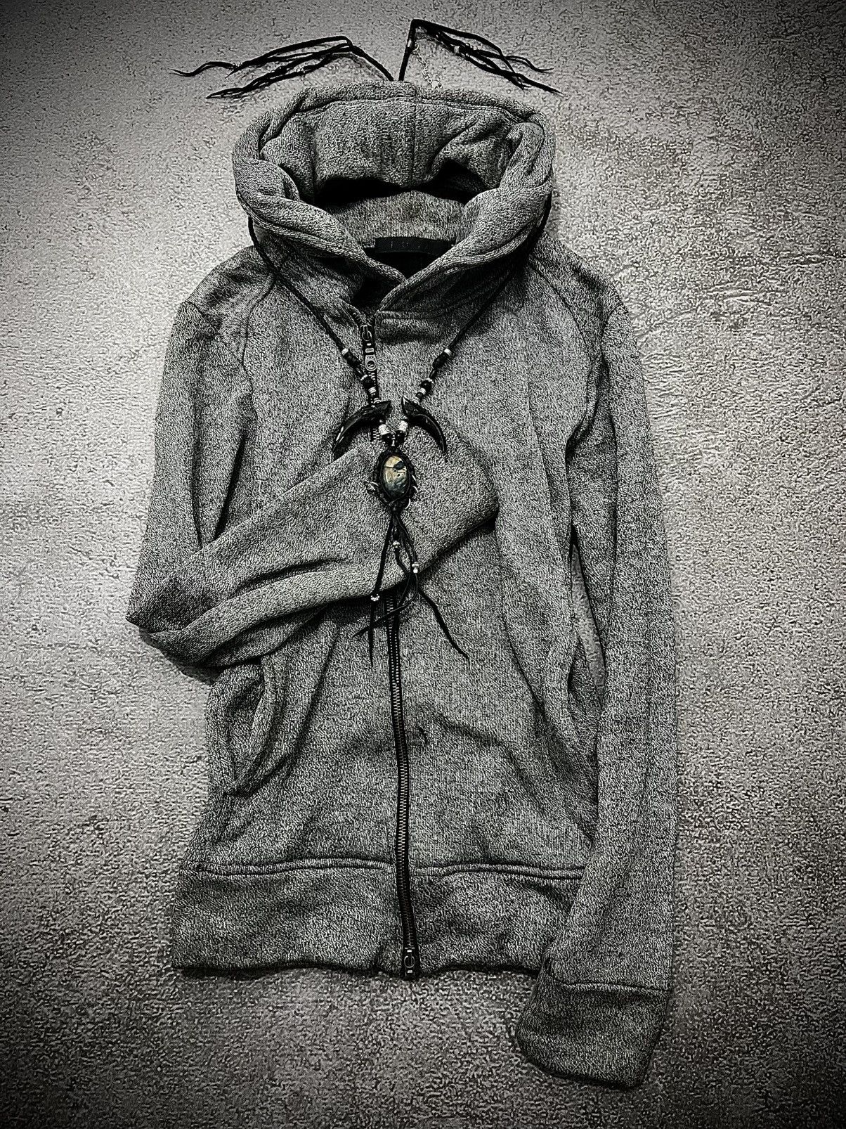 GOSTAR DE FUGA 2000s Fuga Asymmetric Destroy Bono Hood Jakcet Size US M / EU 48-50 / 2 - 4 Thumbnail