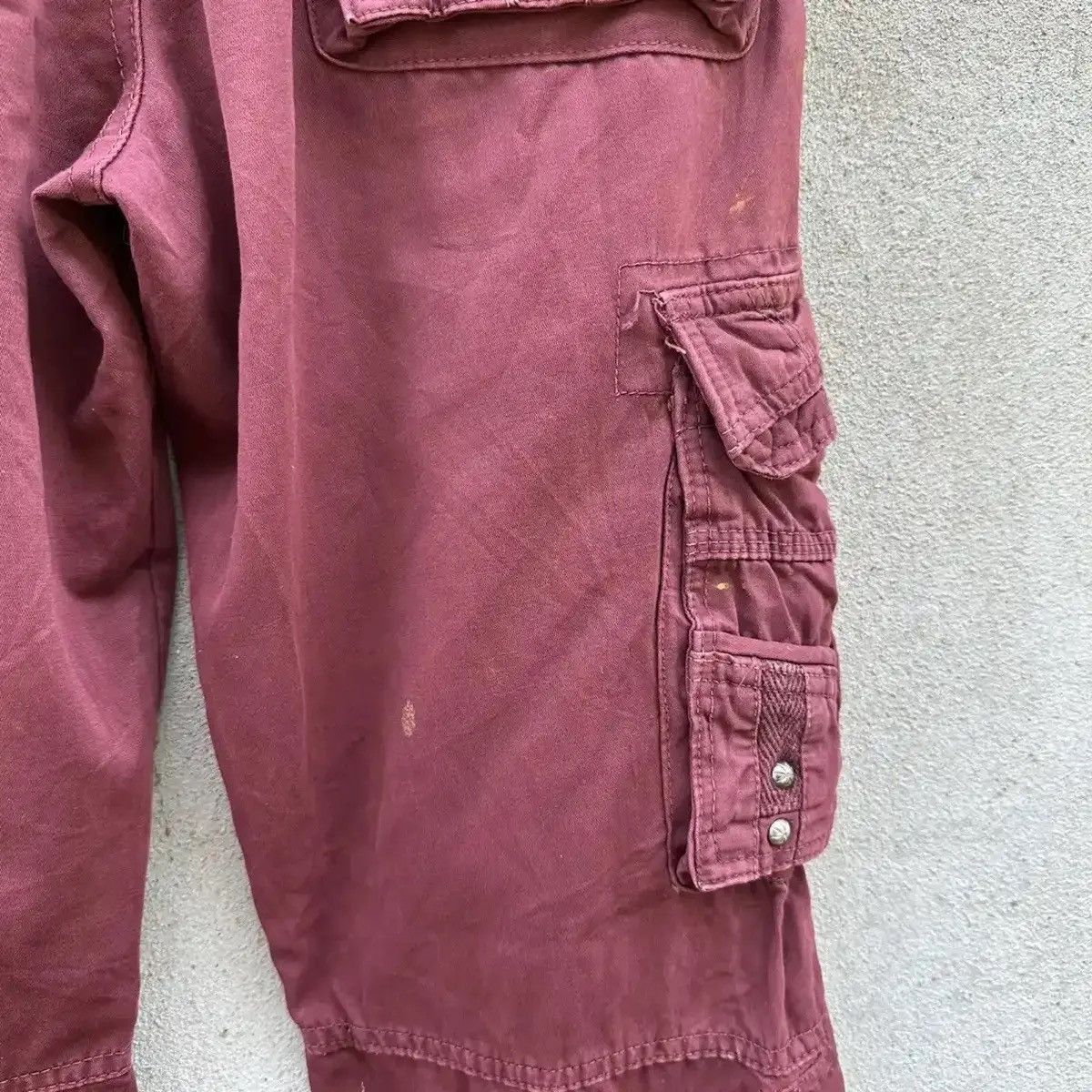 Beauty Beast SPLISH PAINTER FLARE/BOOTCUT TROUSERS MULTIPOCKET CARGO PANT Size US 29 - 12 Thumbnail