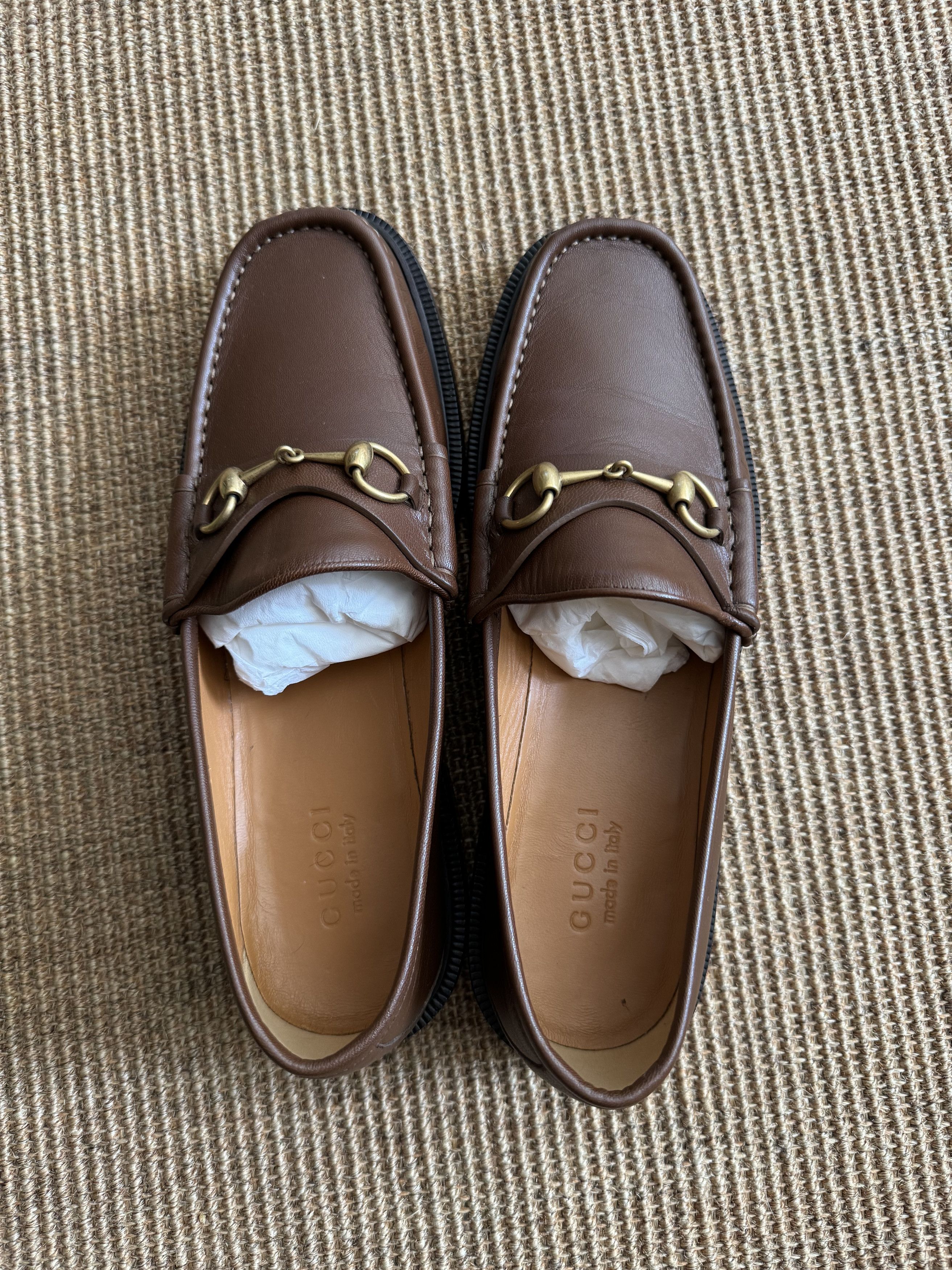 Gucci Gucci Mandala Goatskin Mens Horsebit Loafers 10 Brown Sugar Size US 10 / EU 43 - 6 Thumbnail
