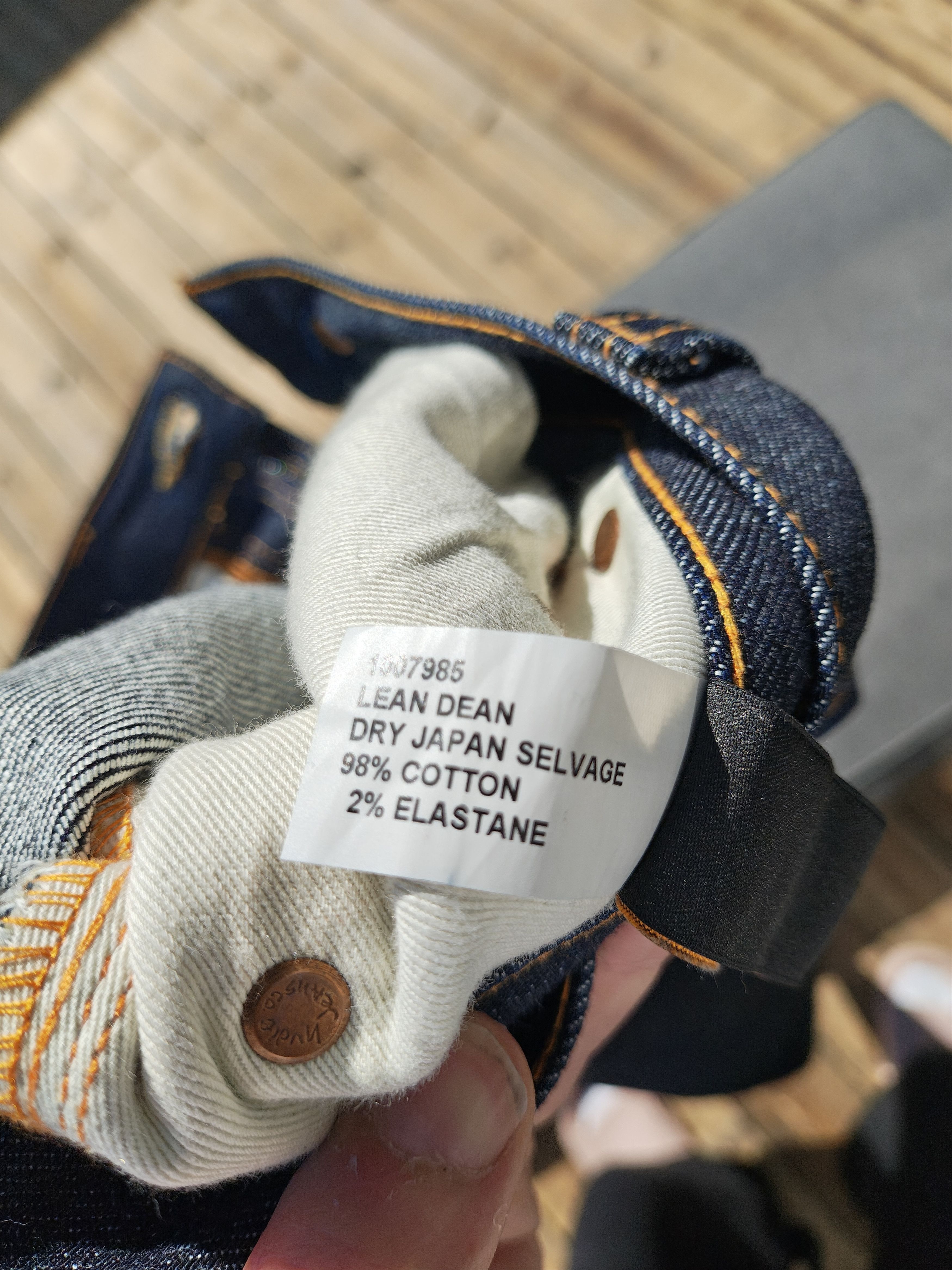 Nudie Jeans Nudie Jeans Lean Dean Dry Japan Selvage, W29 L30 Size US 29 - 4 Thumbnail